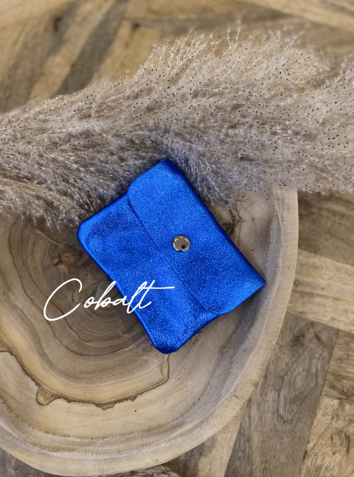 Metallic Mini Leather Coin Purse