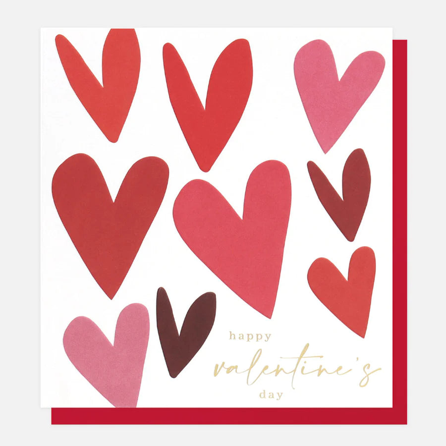 Love Hearts Happy Valentine's Day Card