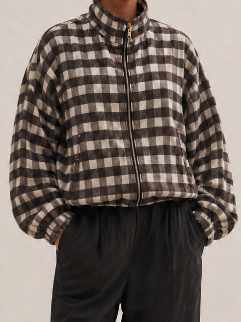 Jackie Checkered Bomber