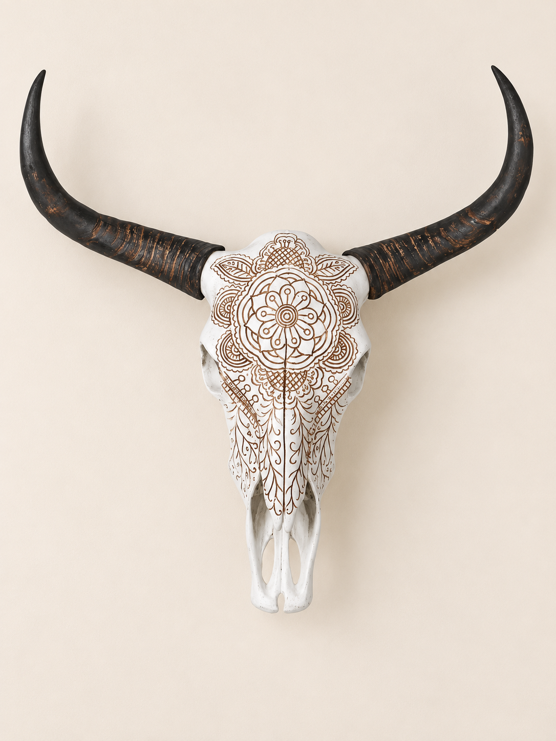 Resin Longhorn Cow