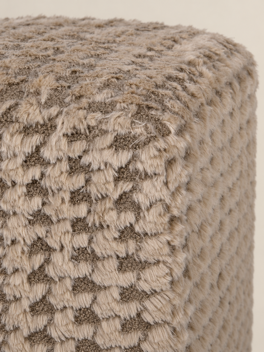 Boucle Houndstooth Stool