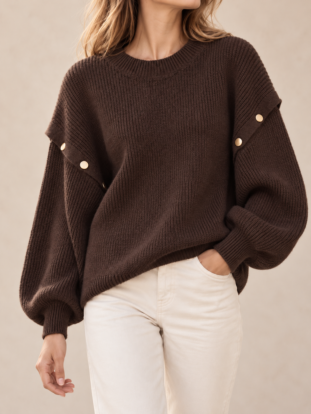 Gold Button Jumper