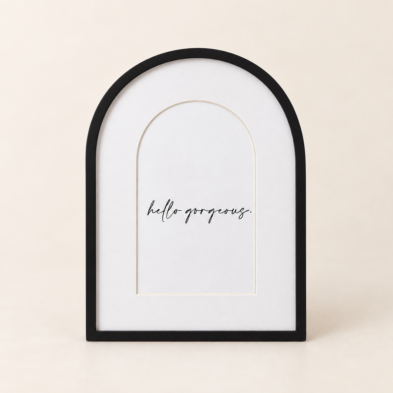 Black Arched Frame