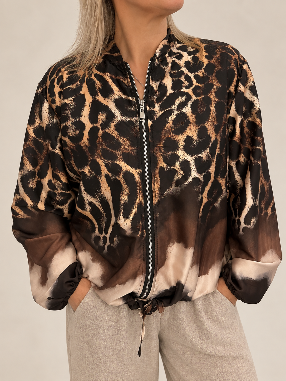 Liana Leopard Lightweight Jacket