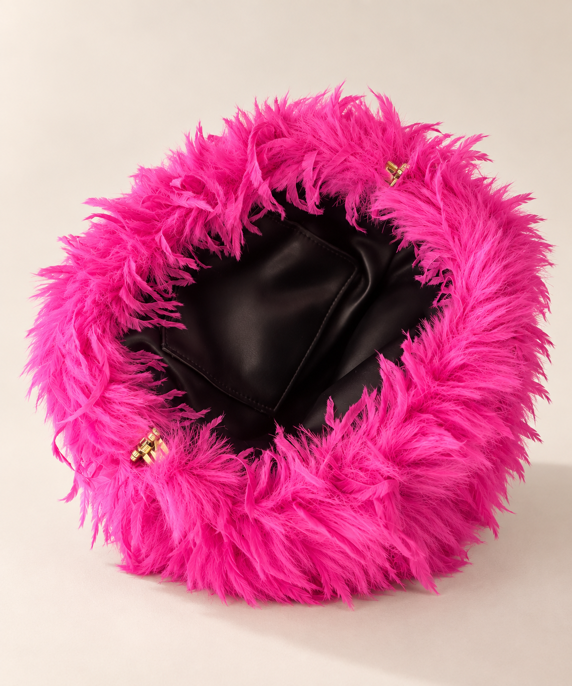 Sasha Feather Look Clutch
