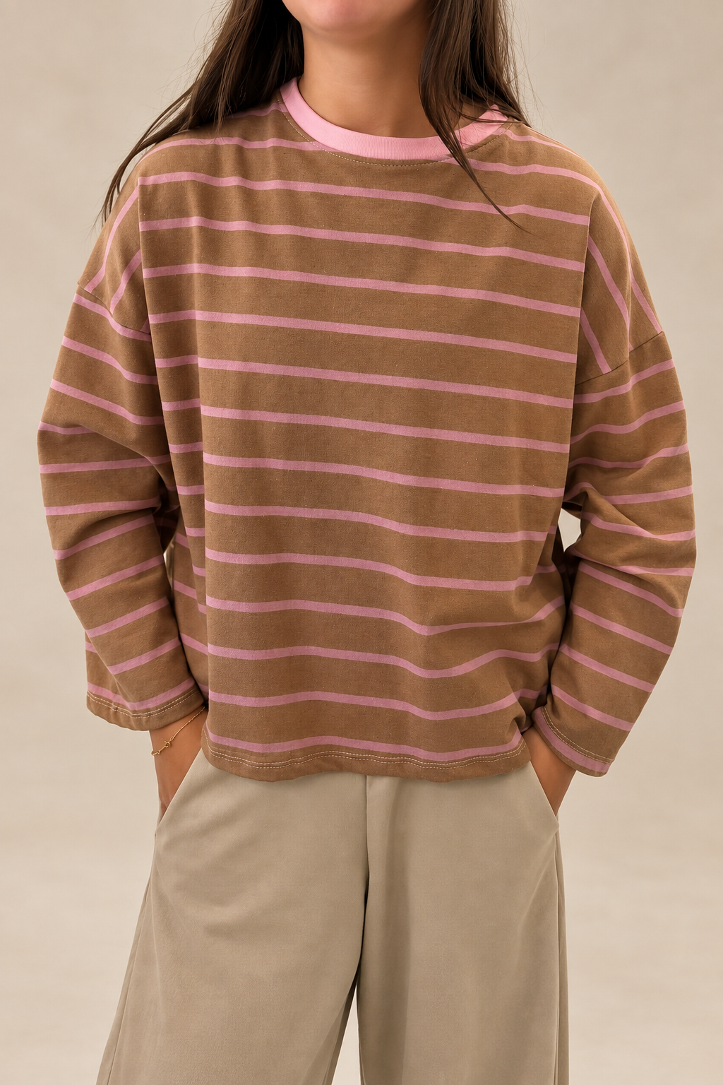 Sissy Stripe Long Sleeved Tee