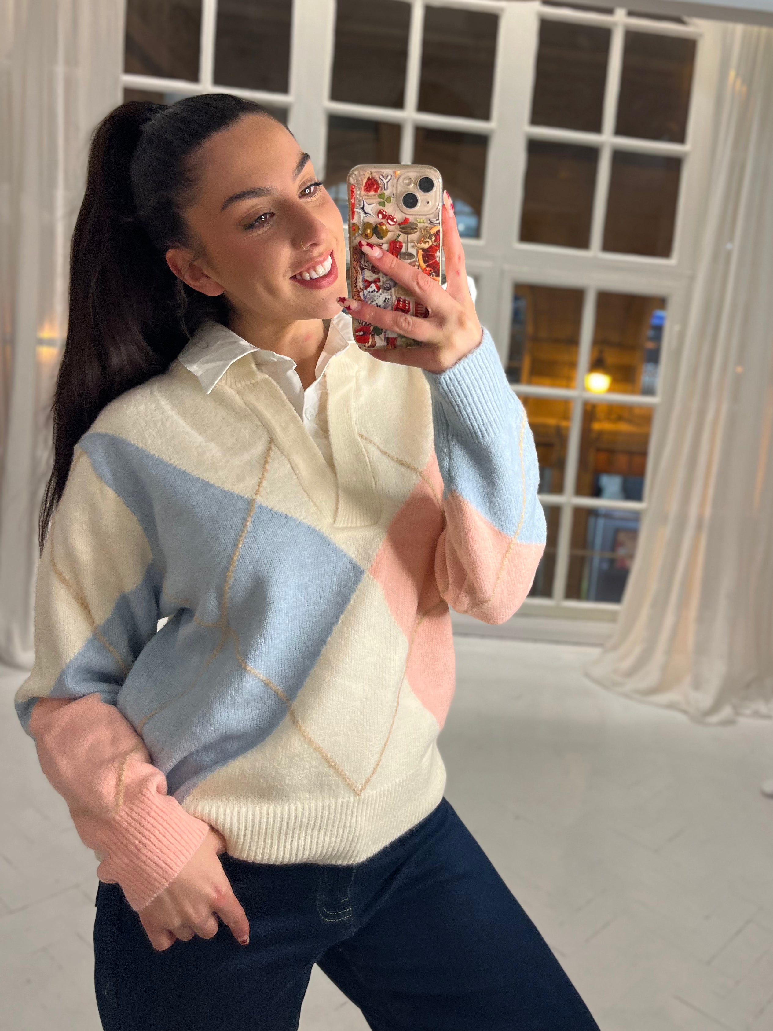 Xanthe Collared Polo Jumper