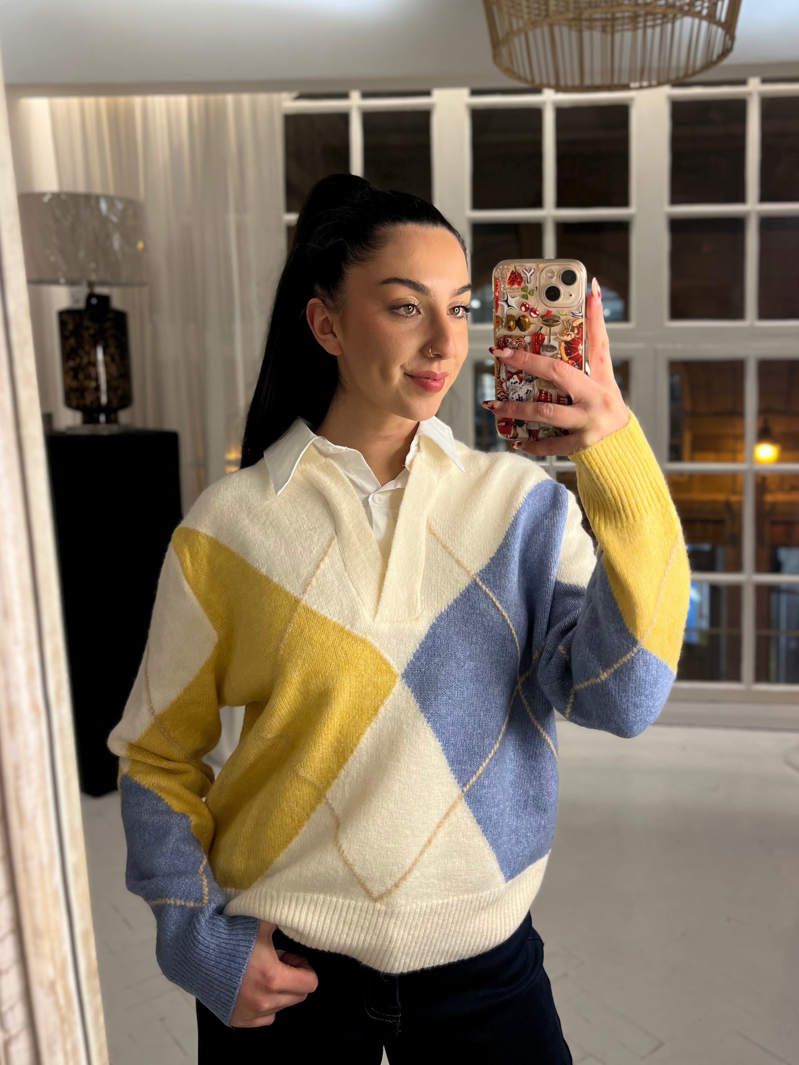 Xanthe Collared Polo Jumper