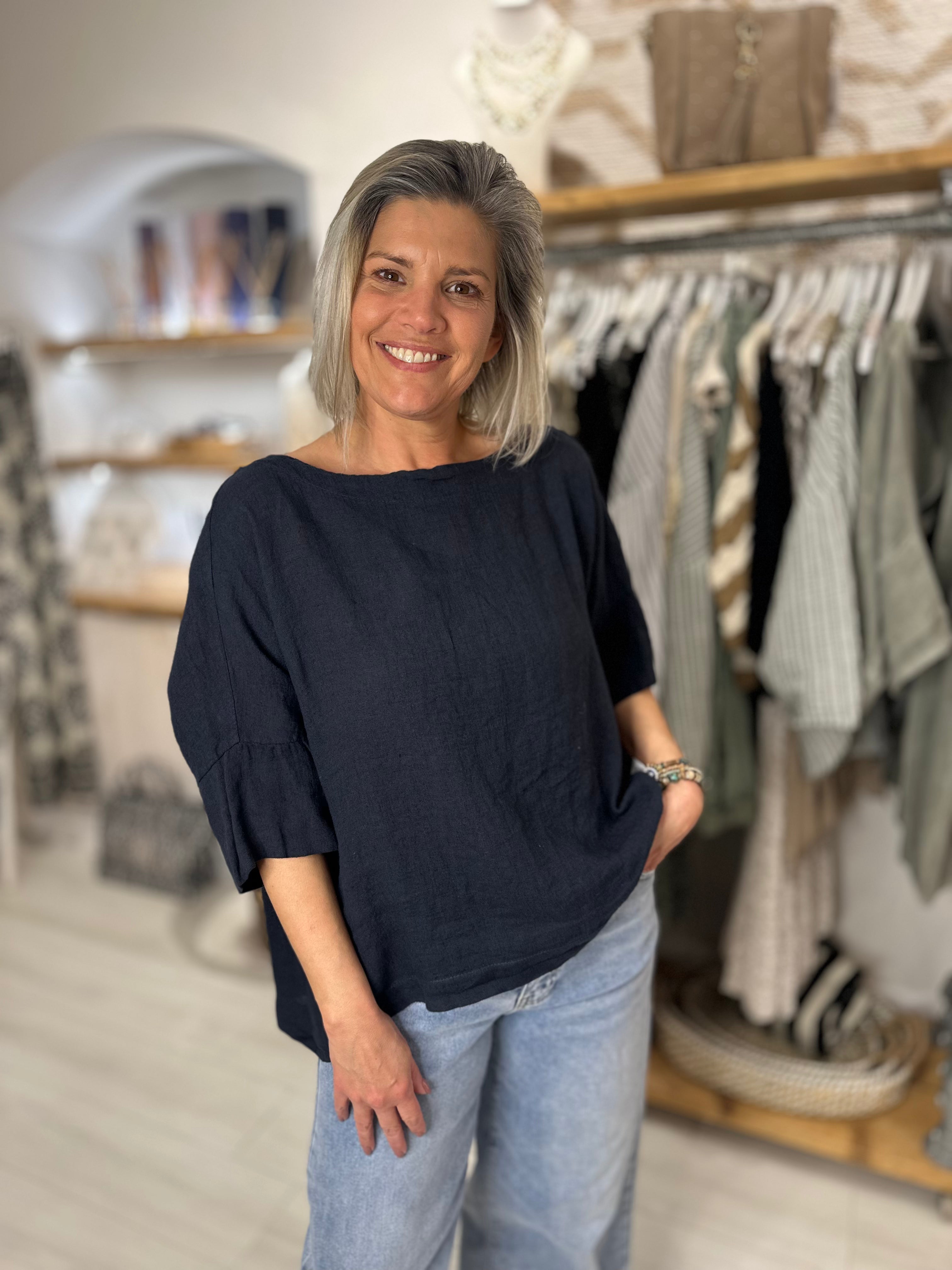 Aniya Linen Top