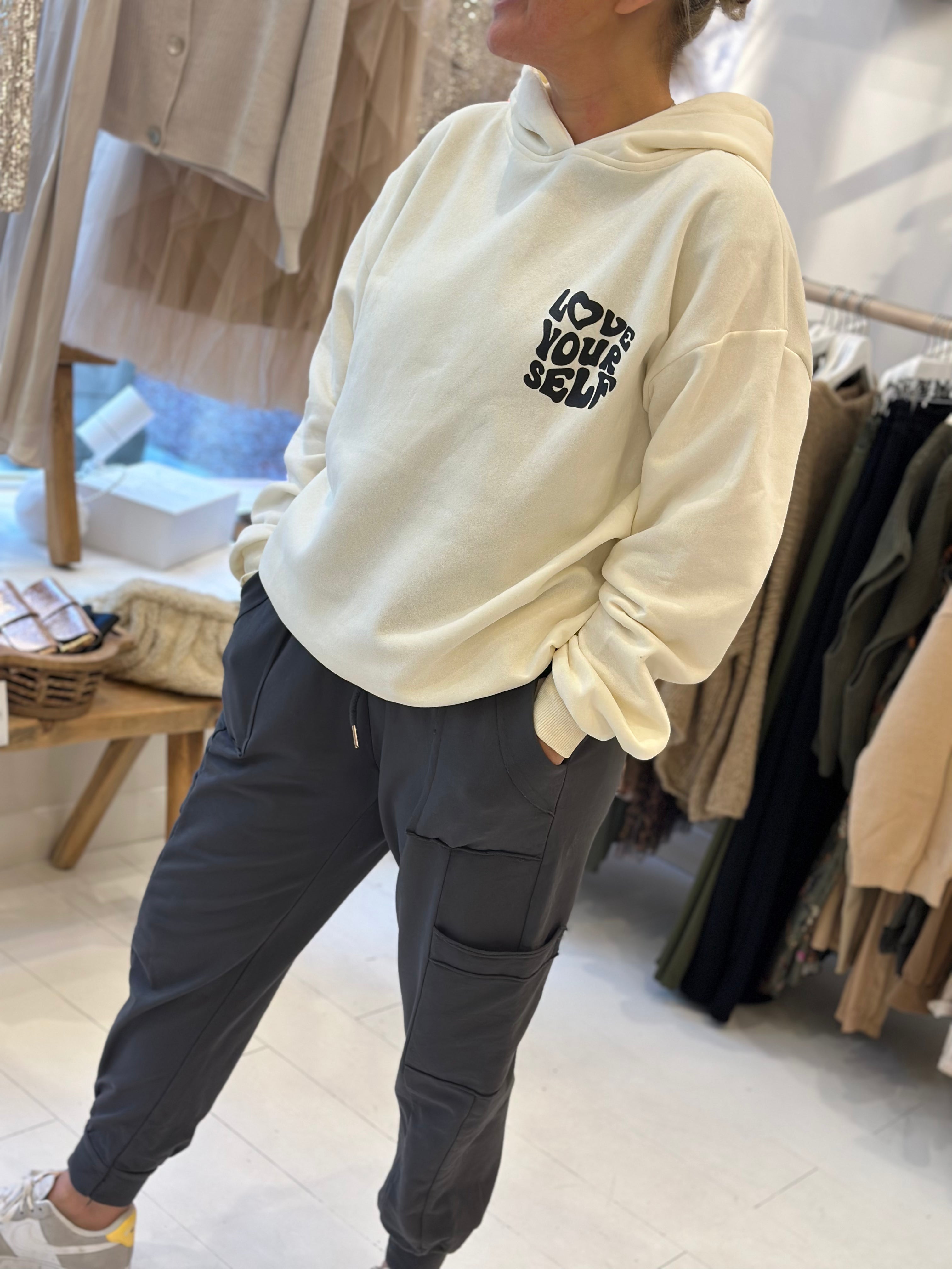 Exposed Hem Joggers