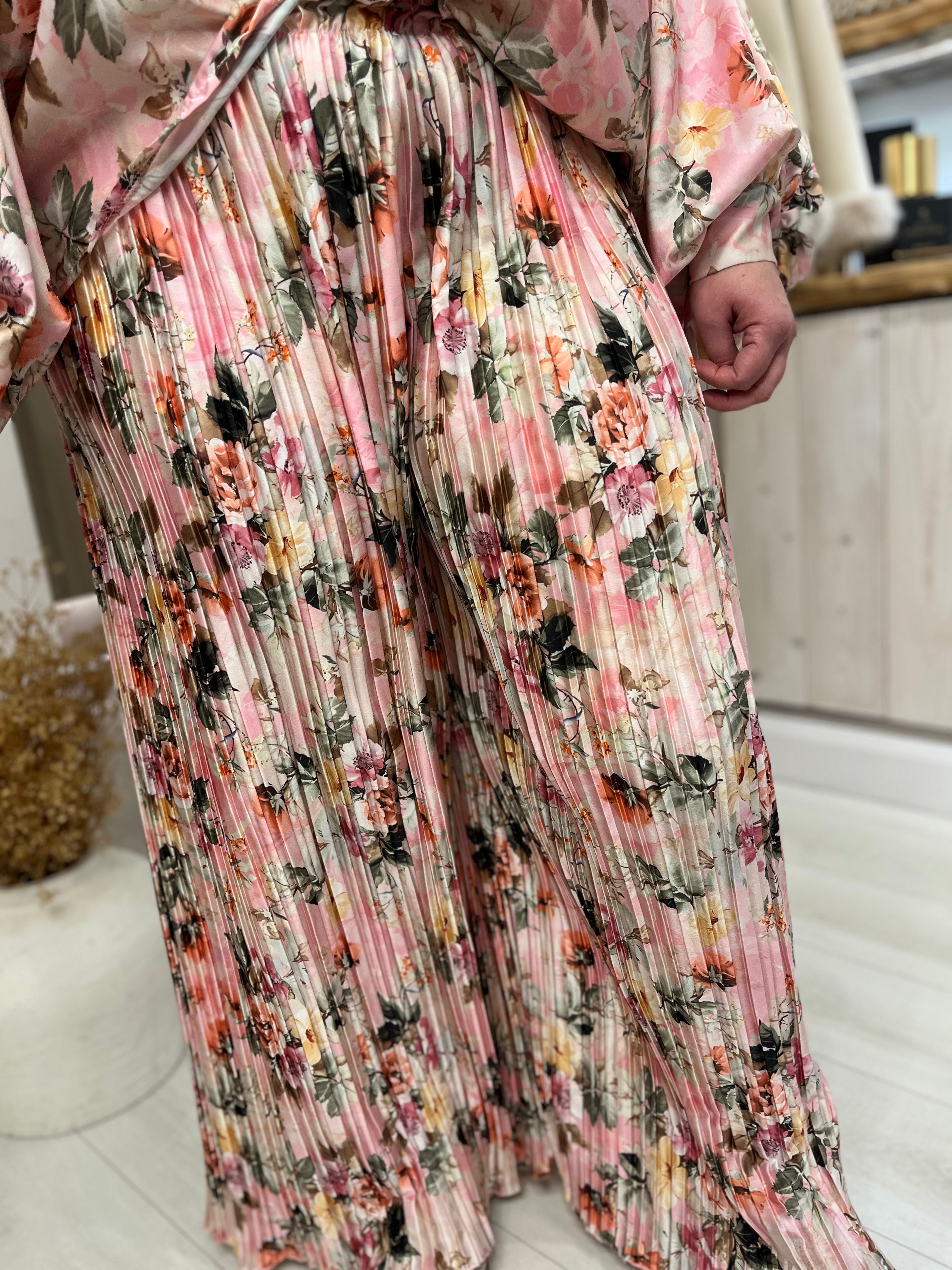 Florence Pleated Floral Trouser