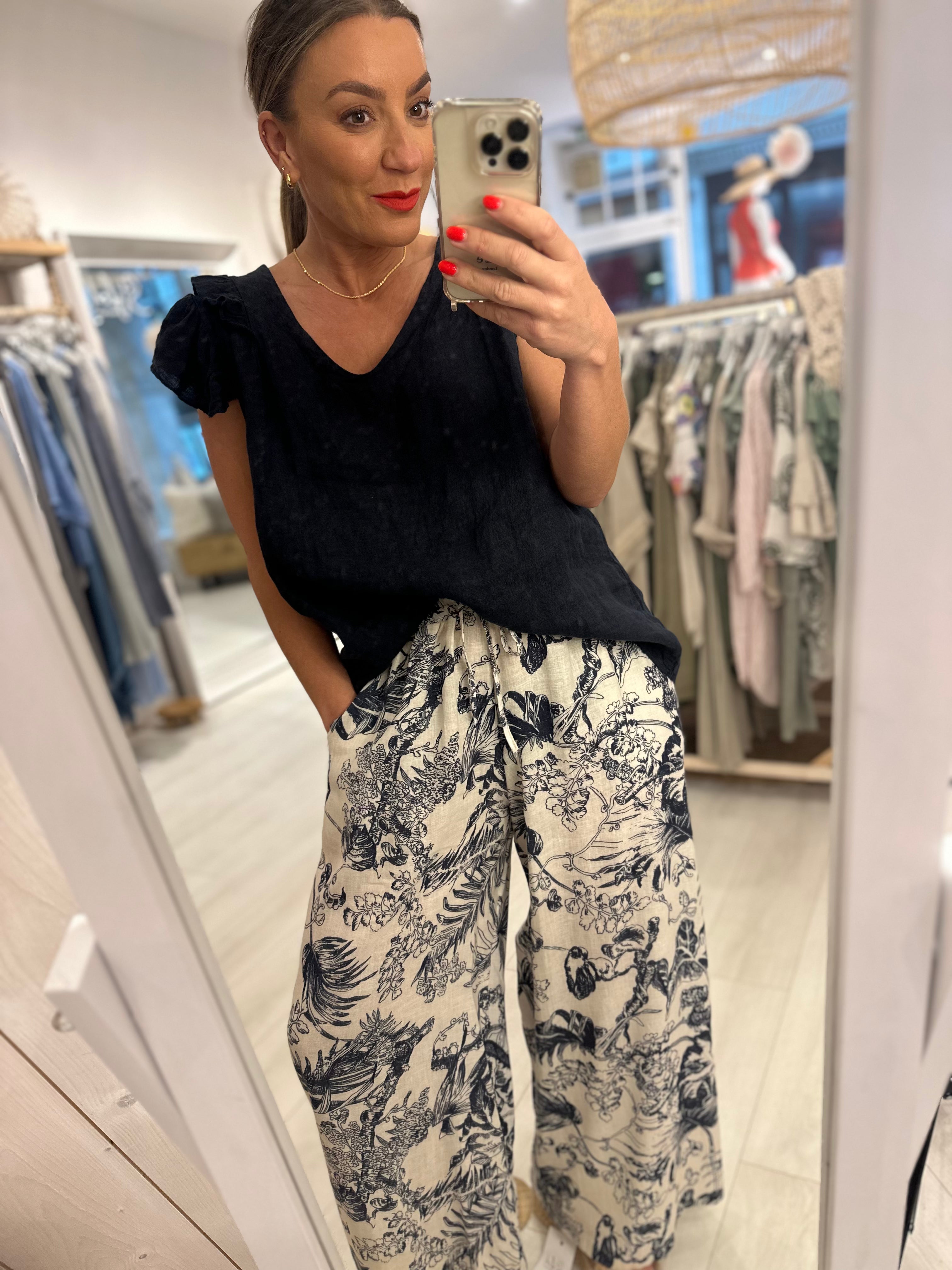 Freesia Linen Mix Trouser