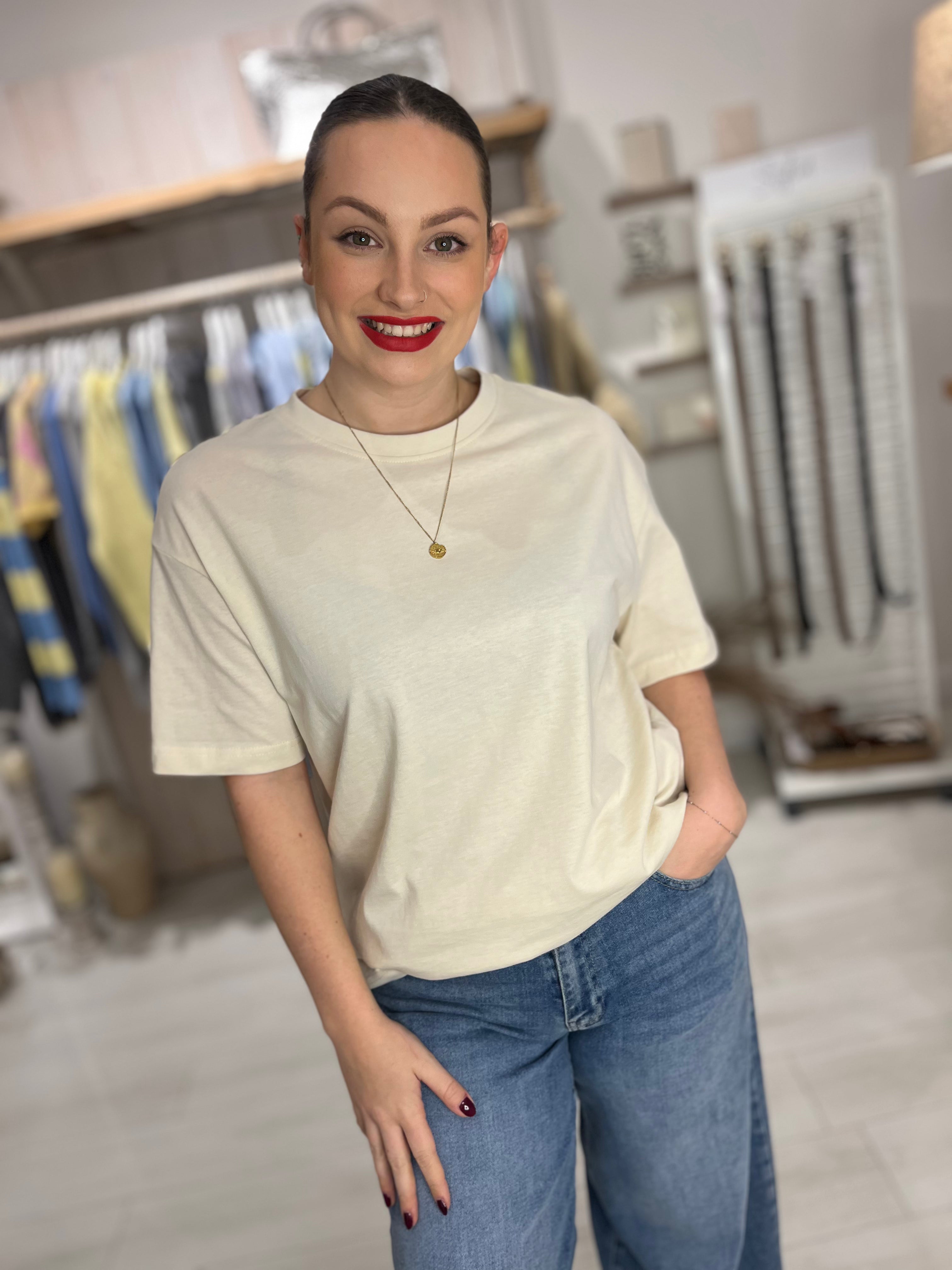 Styled Oversized Cotton Tee