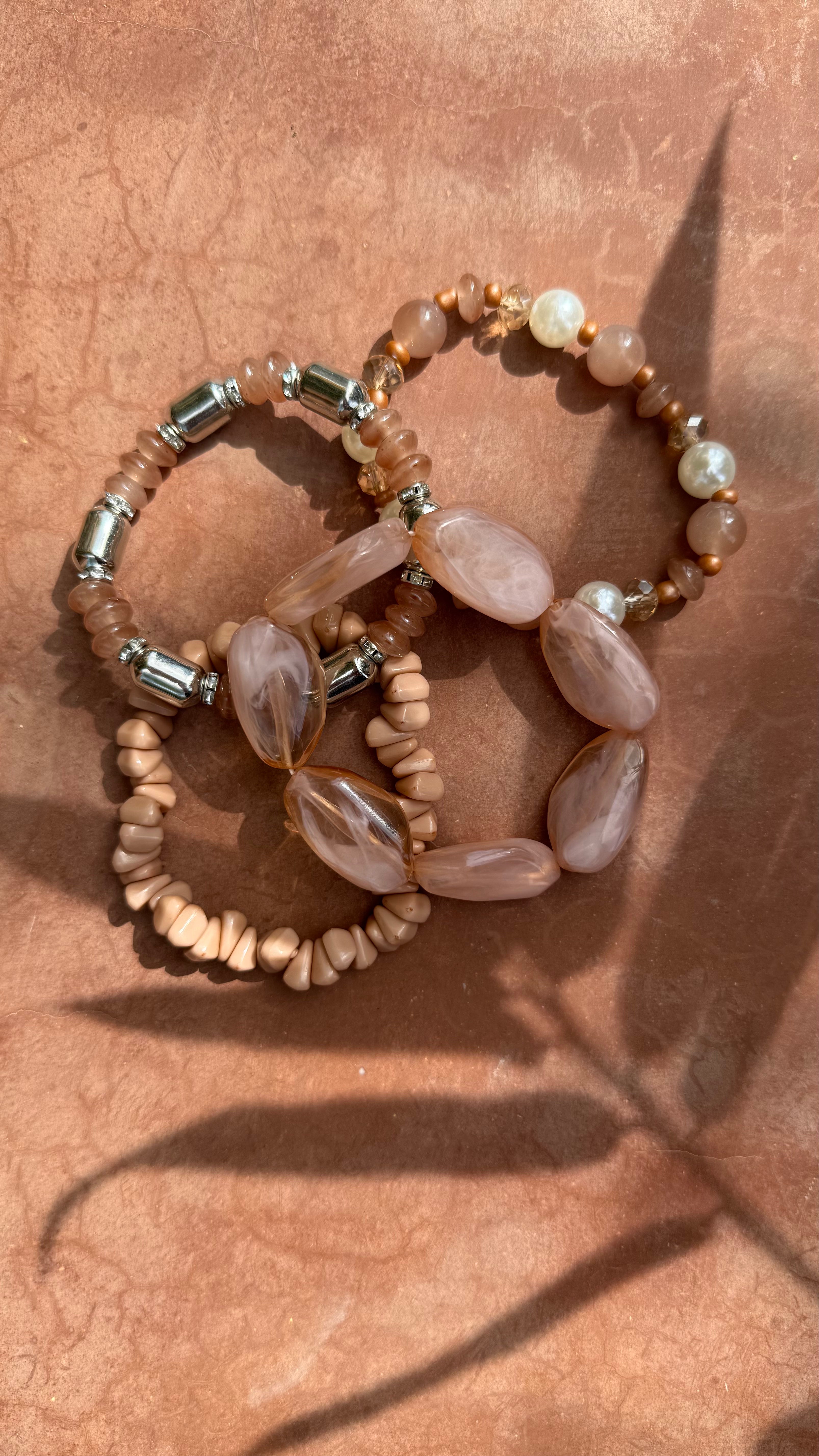 Marrakech Bracelet Set: Blush