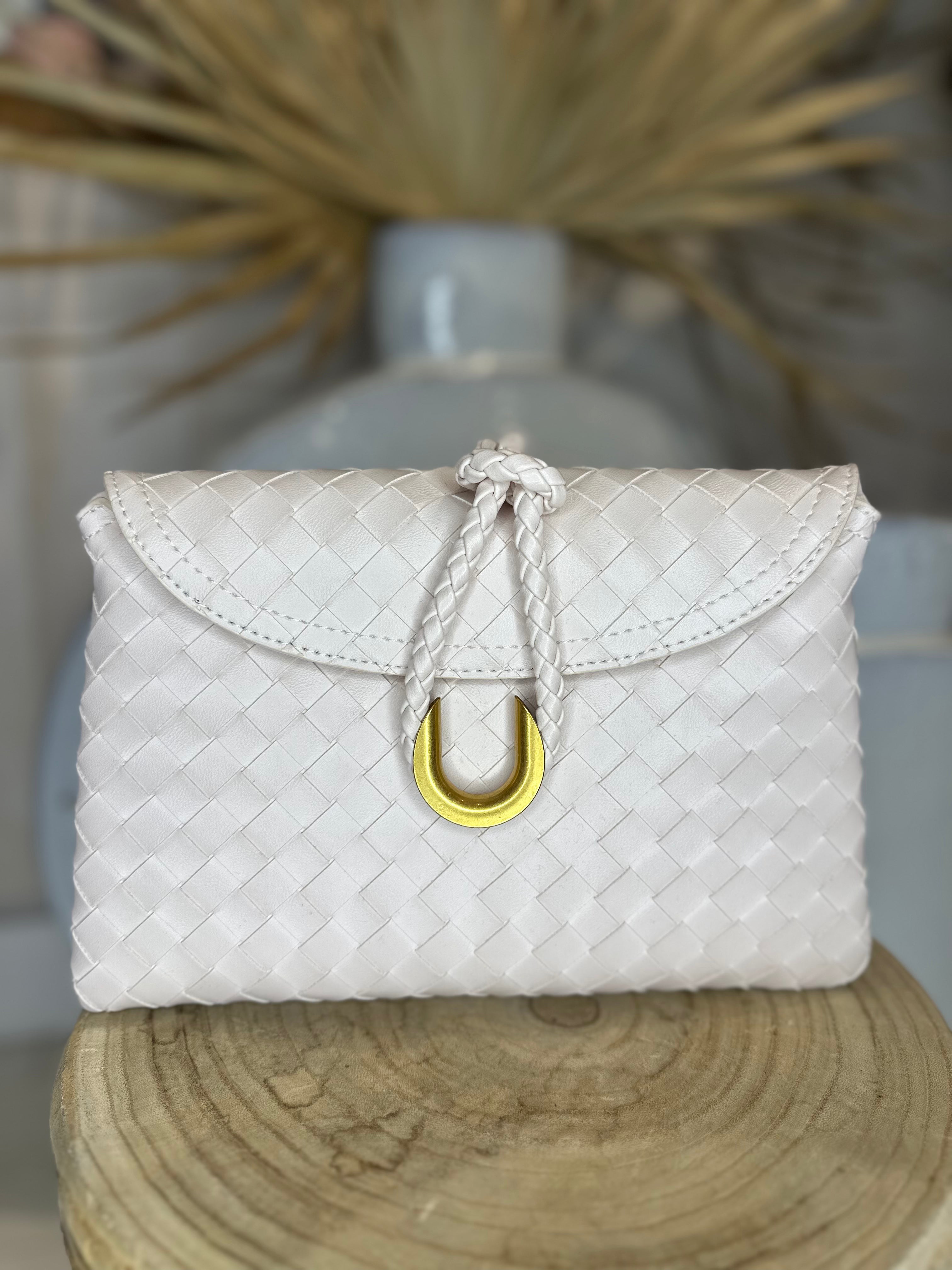 Boti Woven Box Clutch