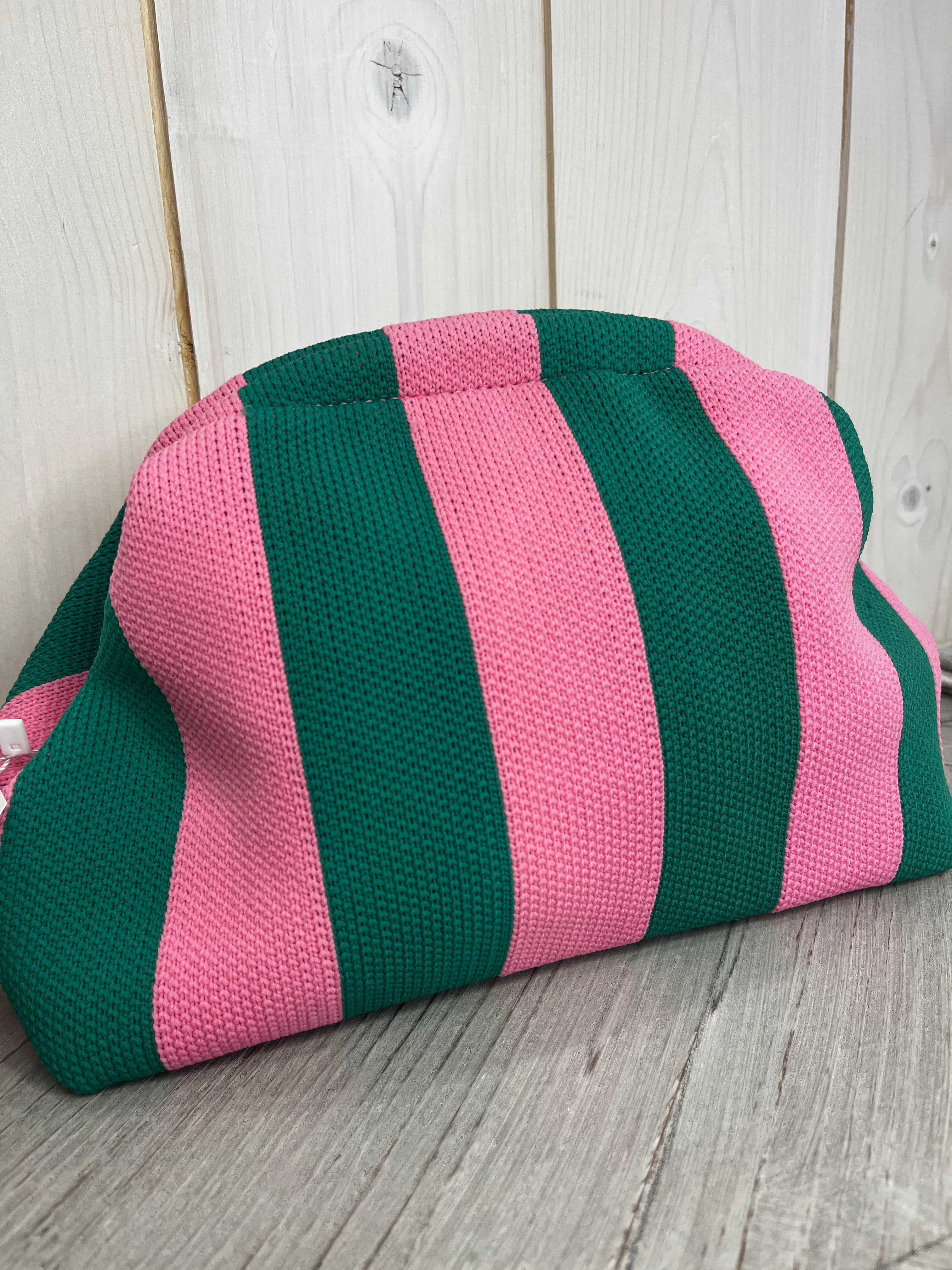 Rio Striped Clutch