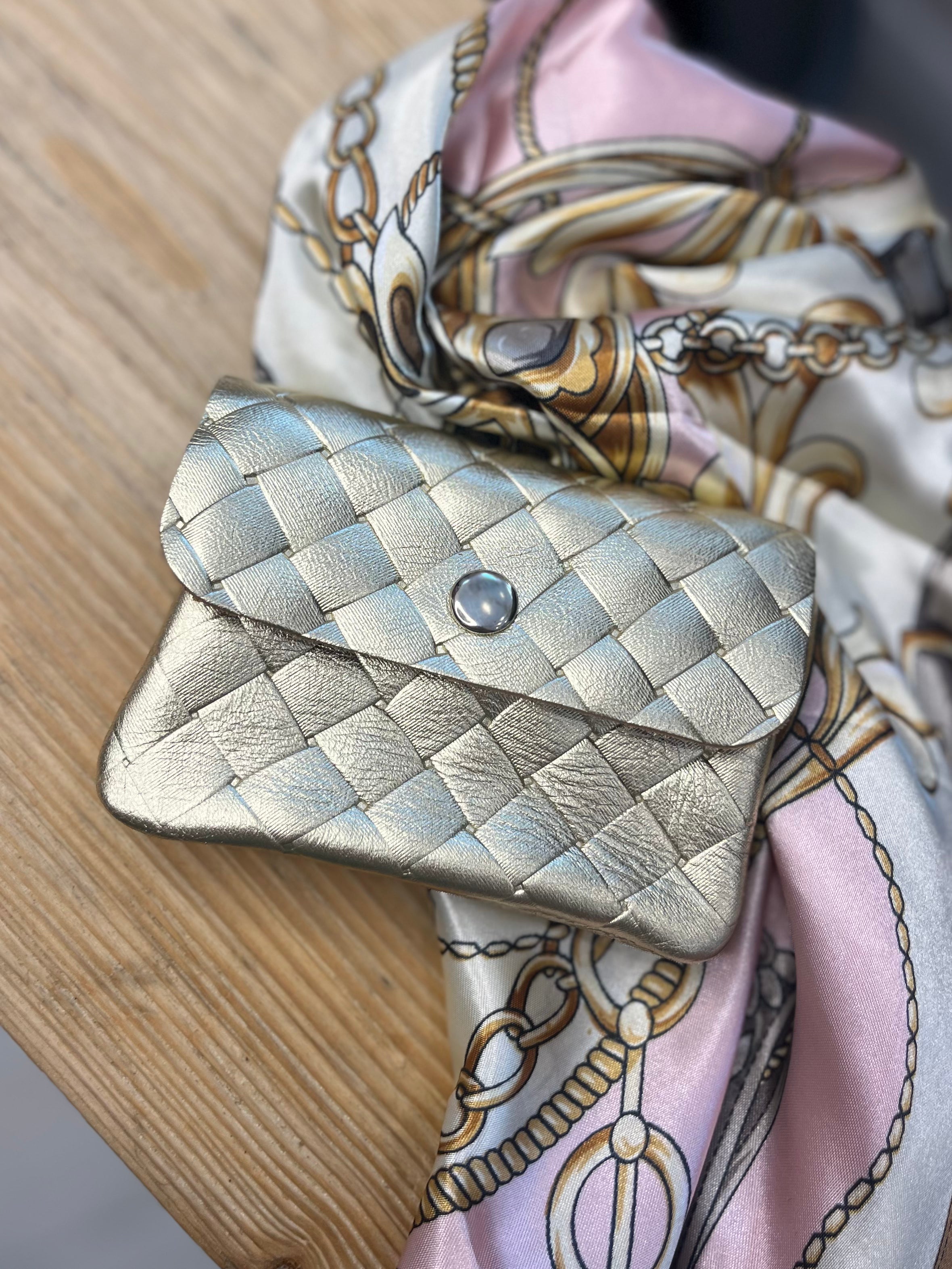 Woven Metallic Purse