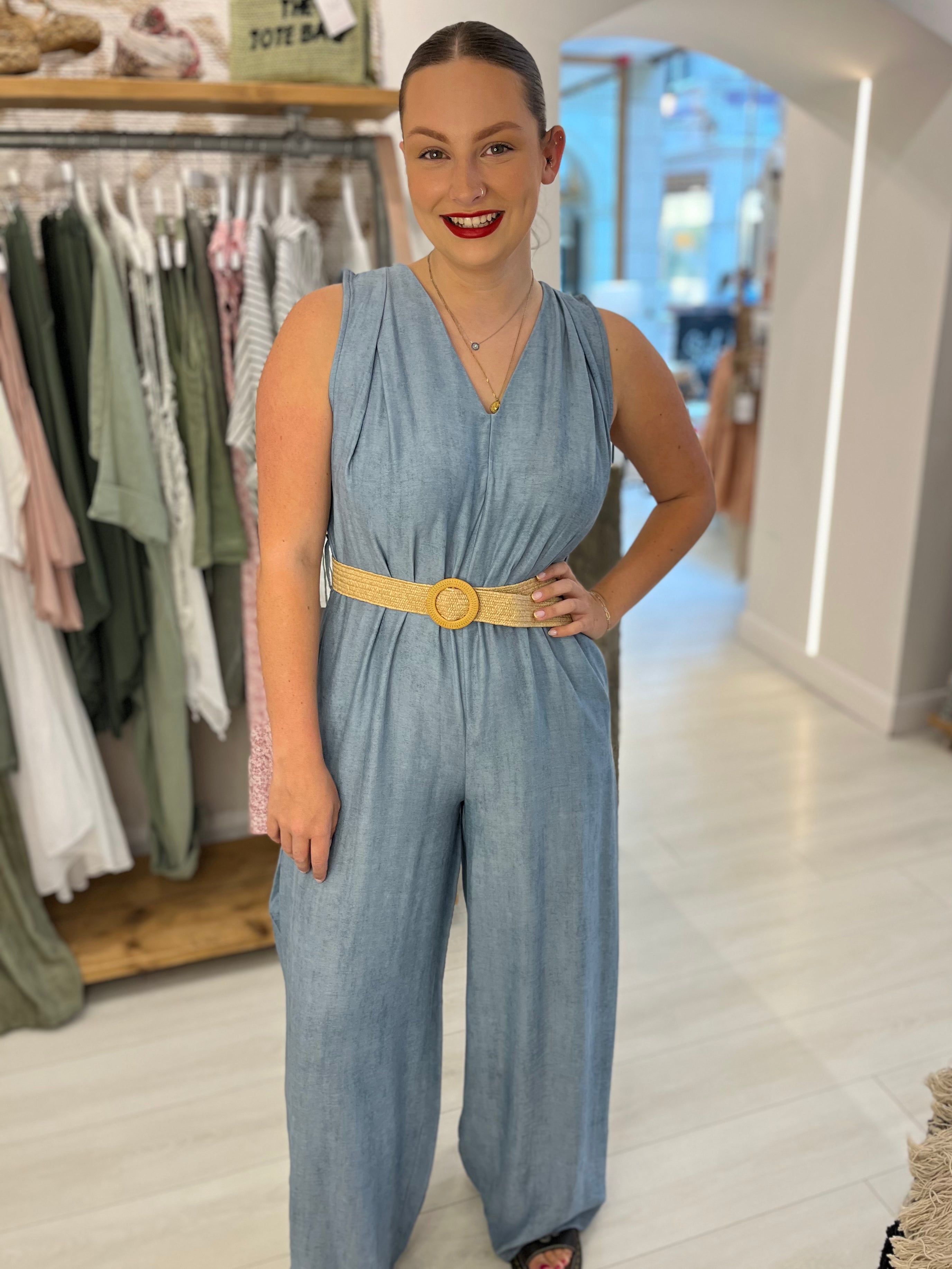 Margot Belted Jumpsuit