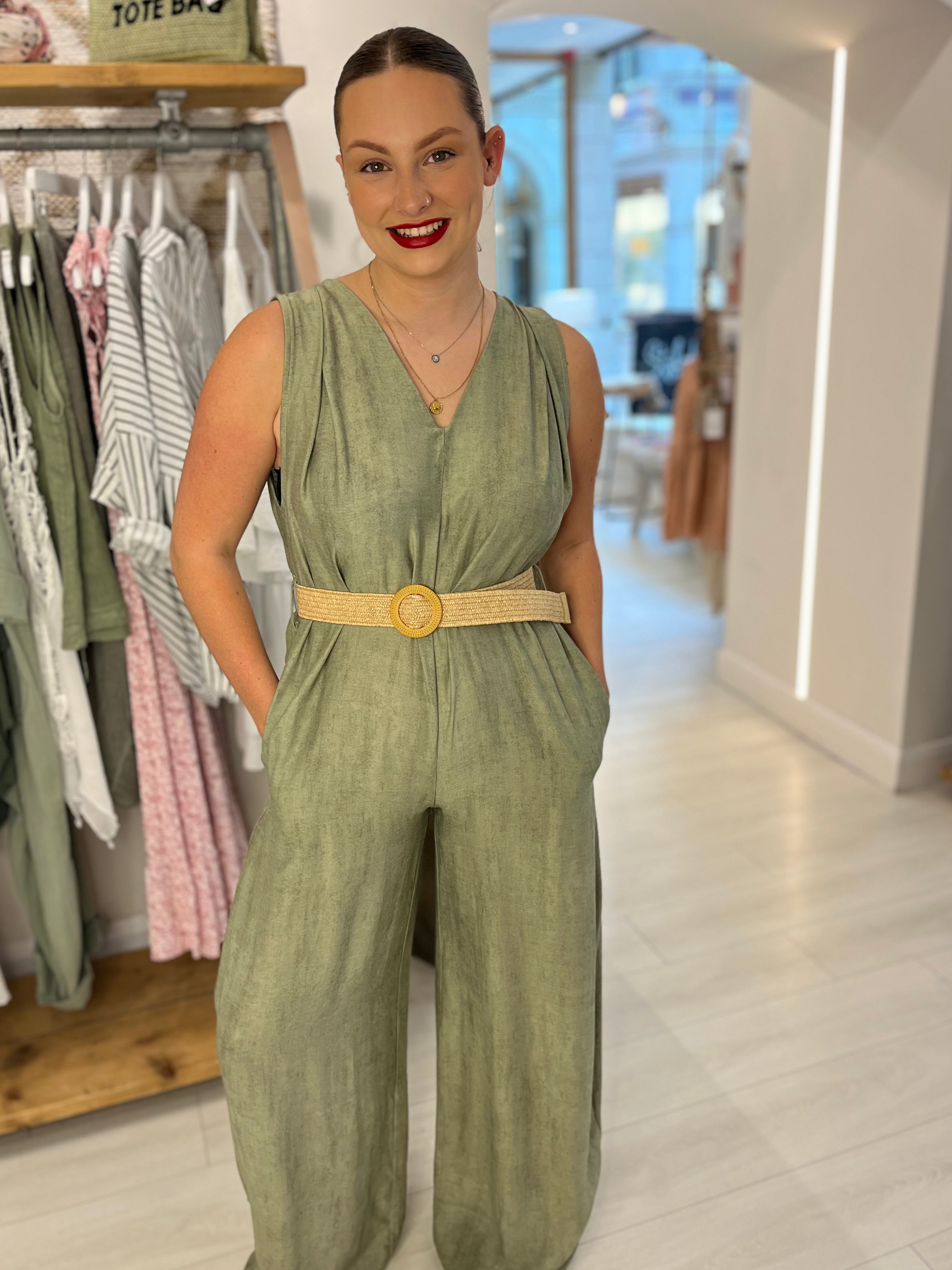Margot Belted Jumpsuit