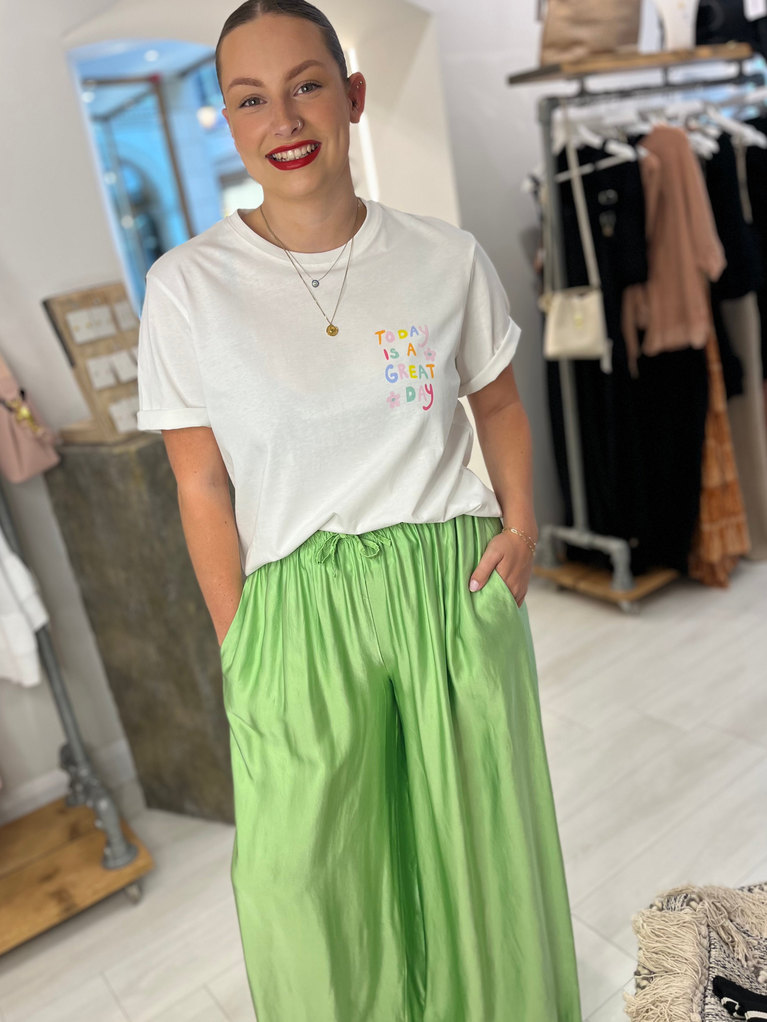 Iliana Silk Blend Trousers