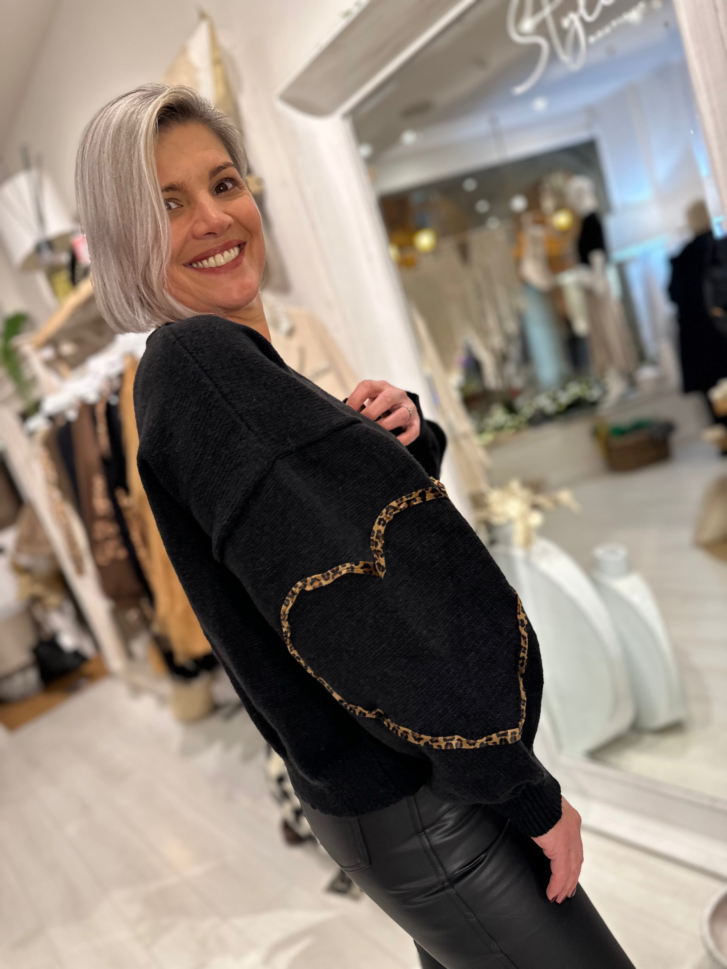 Bronya Love Leopard Cardigan