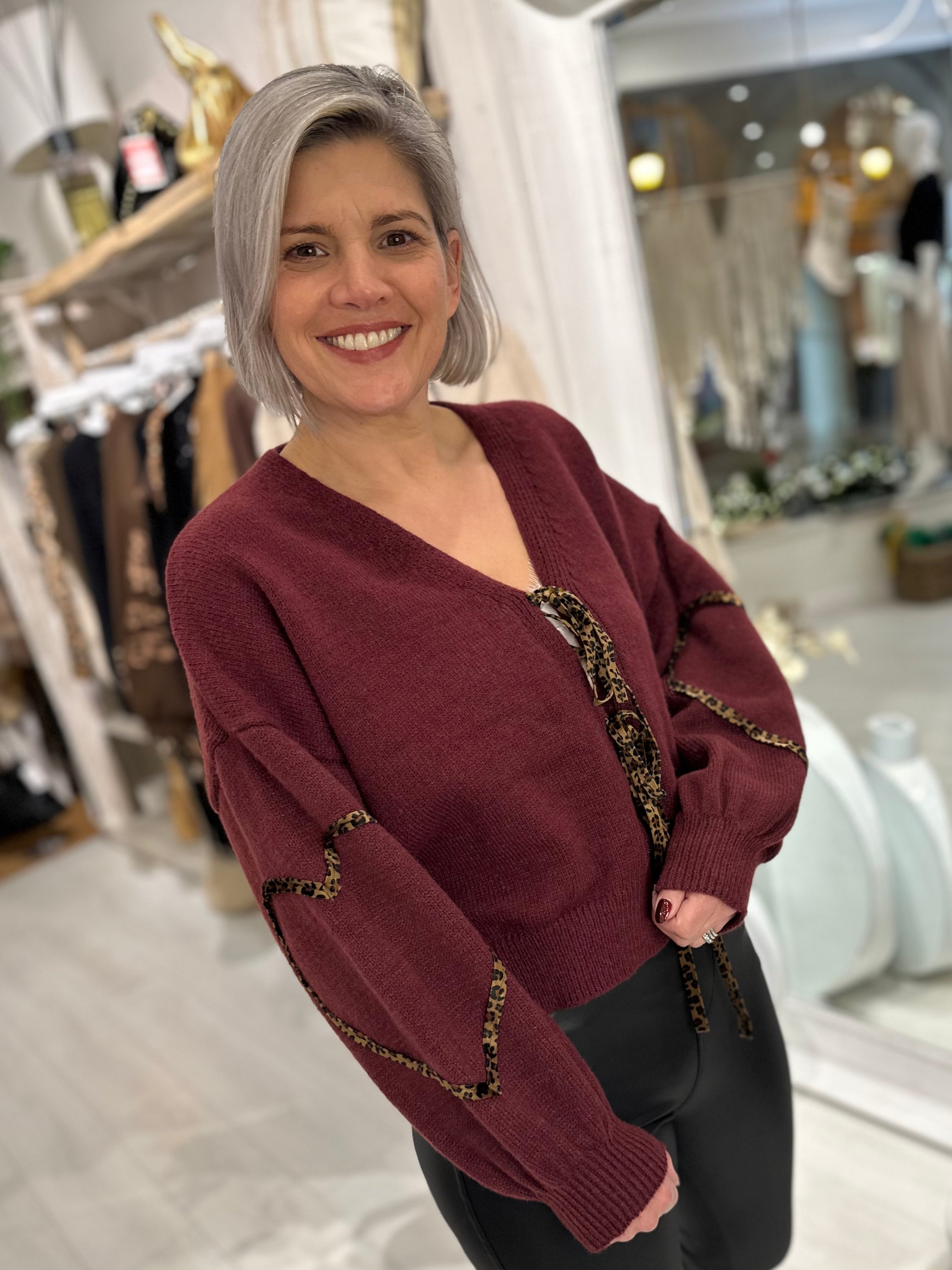 Bronya Love Leopard Cardigan