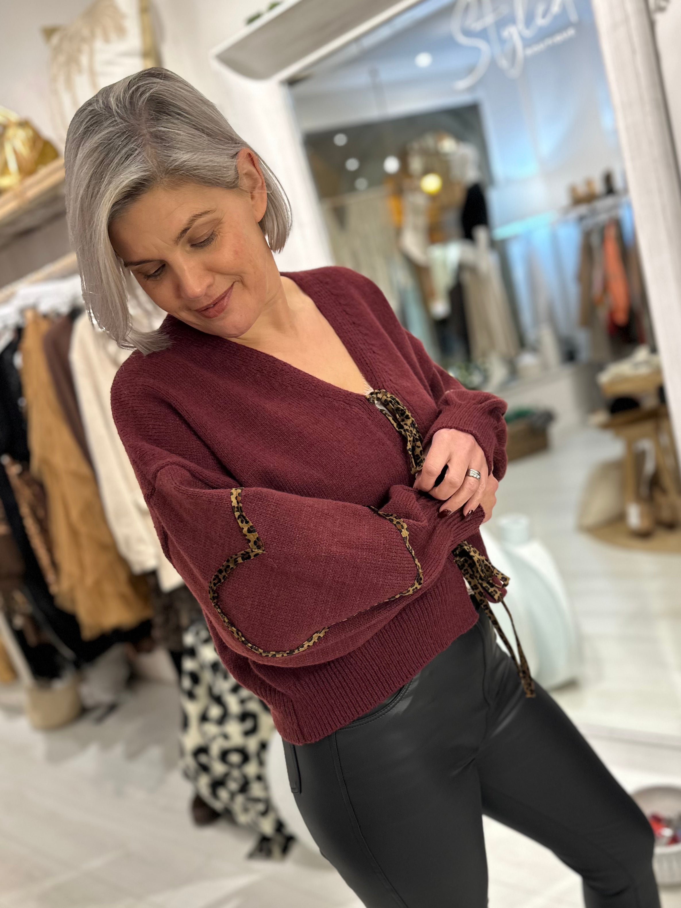 Bronya Love Leopard Cardigan