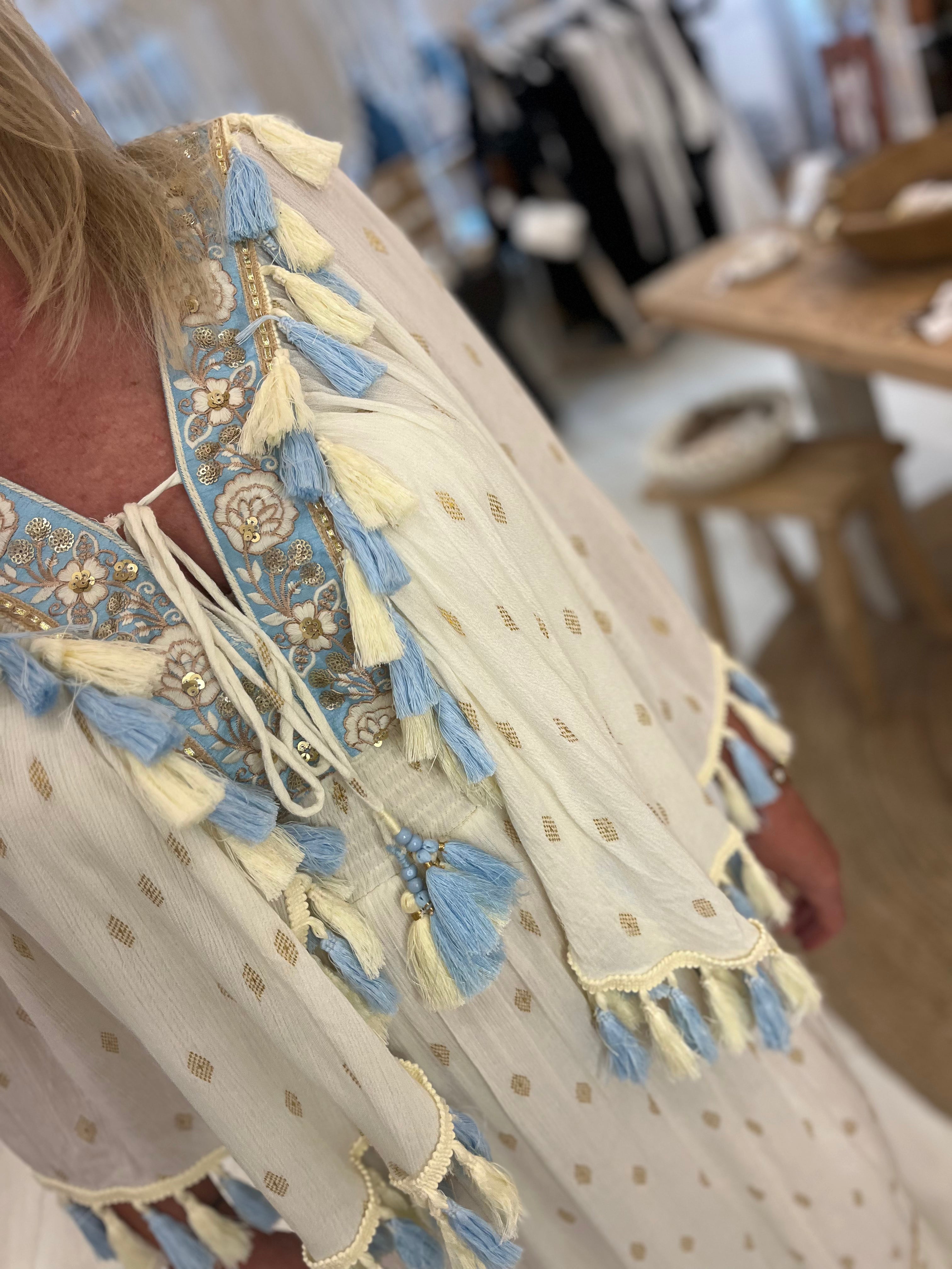 Anaya Cape Boho Maxi Dress