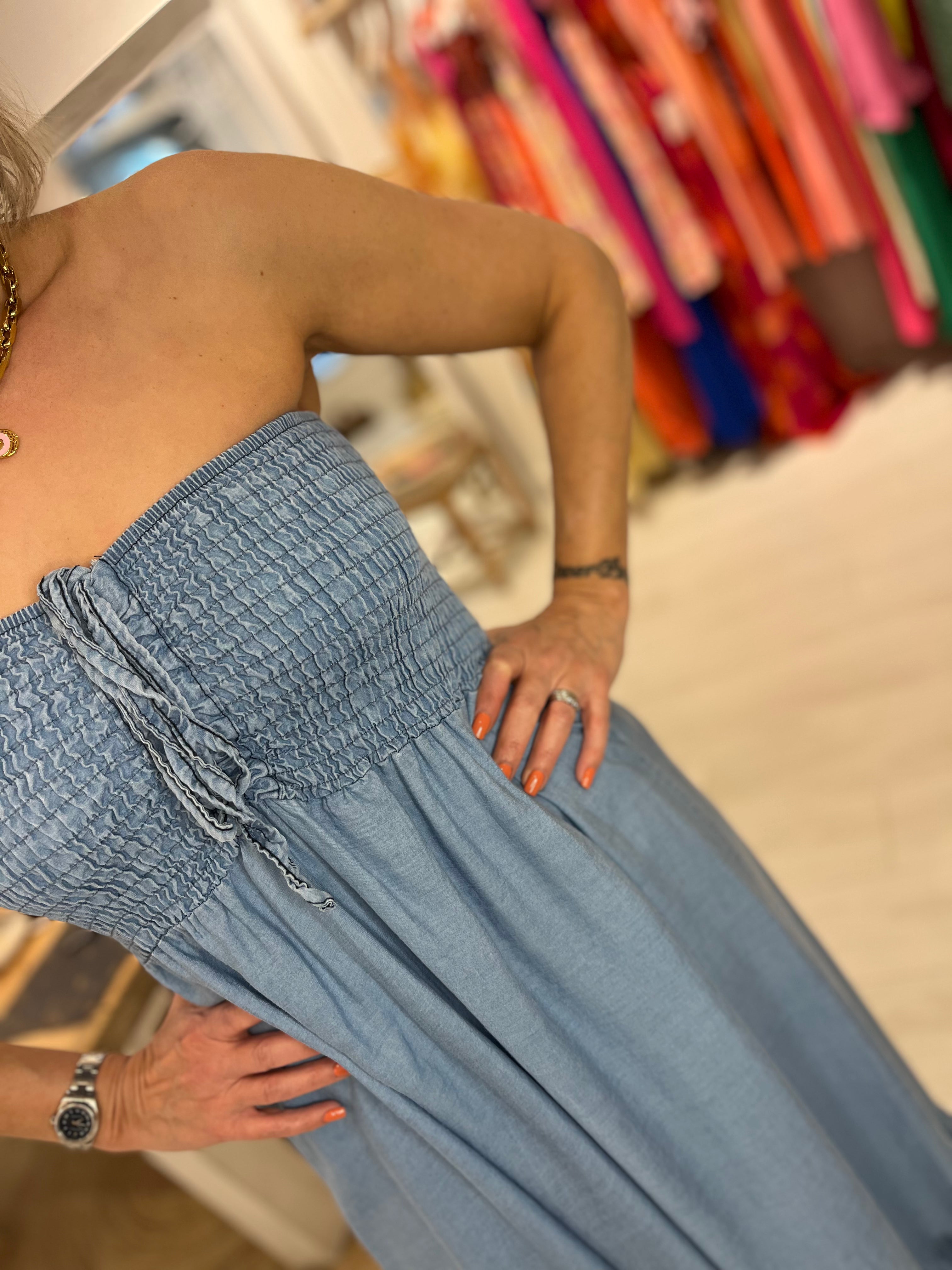 Ella Strapless Maxi Dress