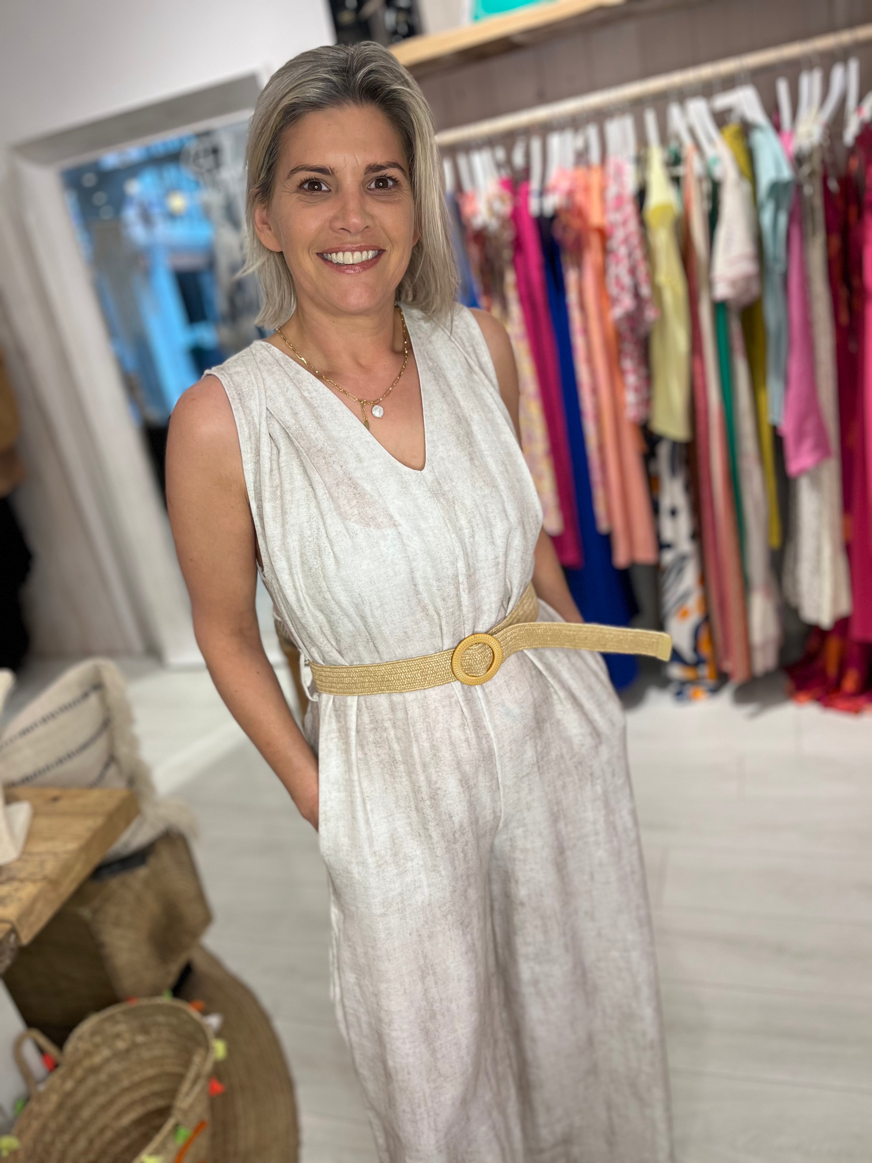 Margot Belted Jumpsuit