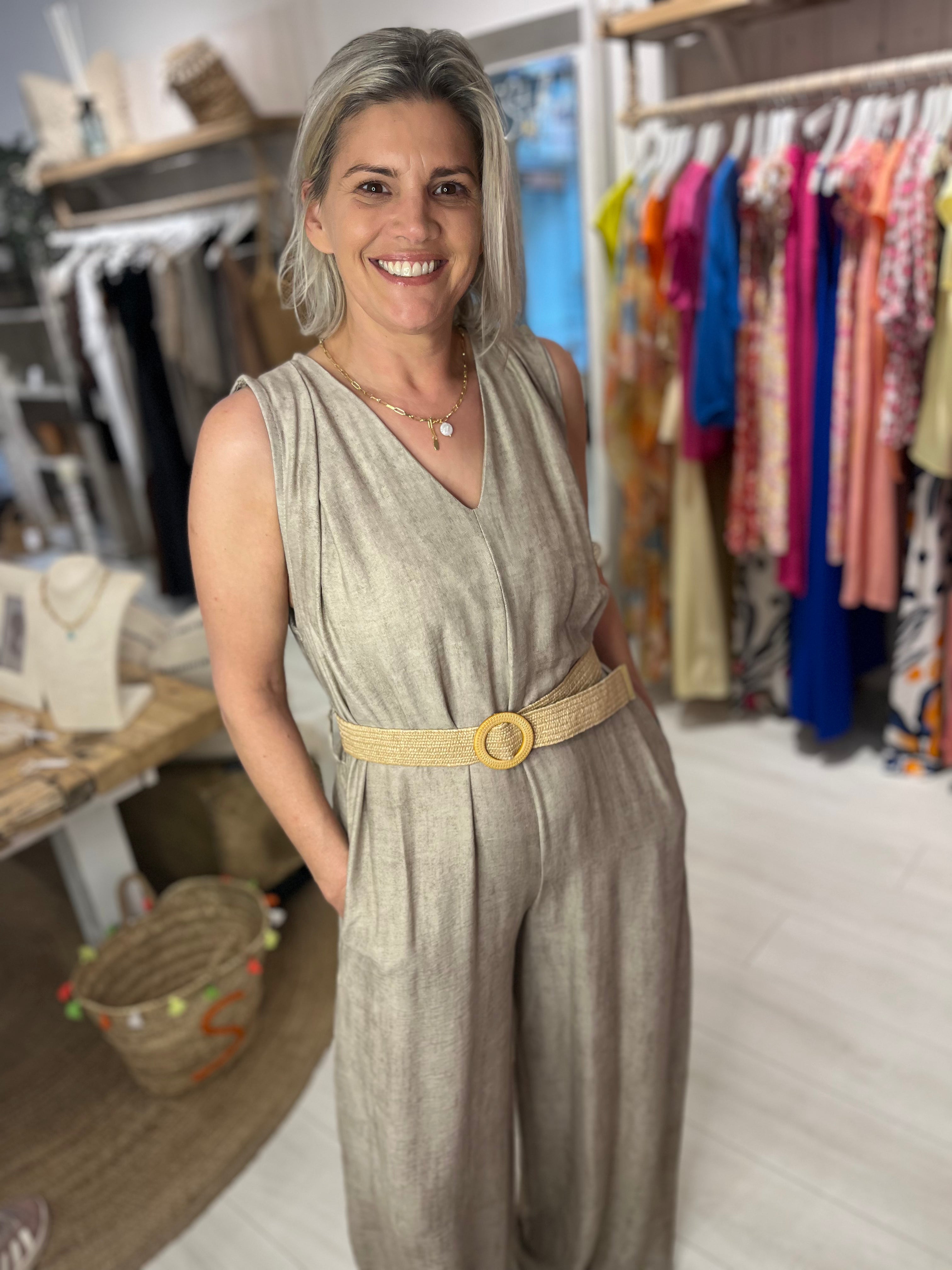 Margot Belted Jumpsuit