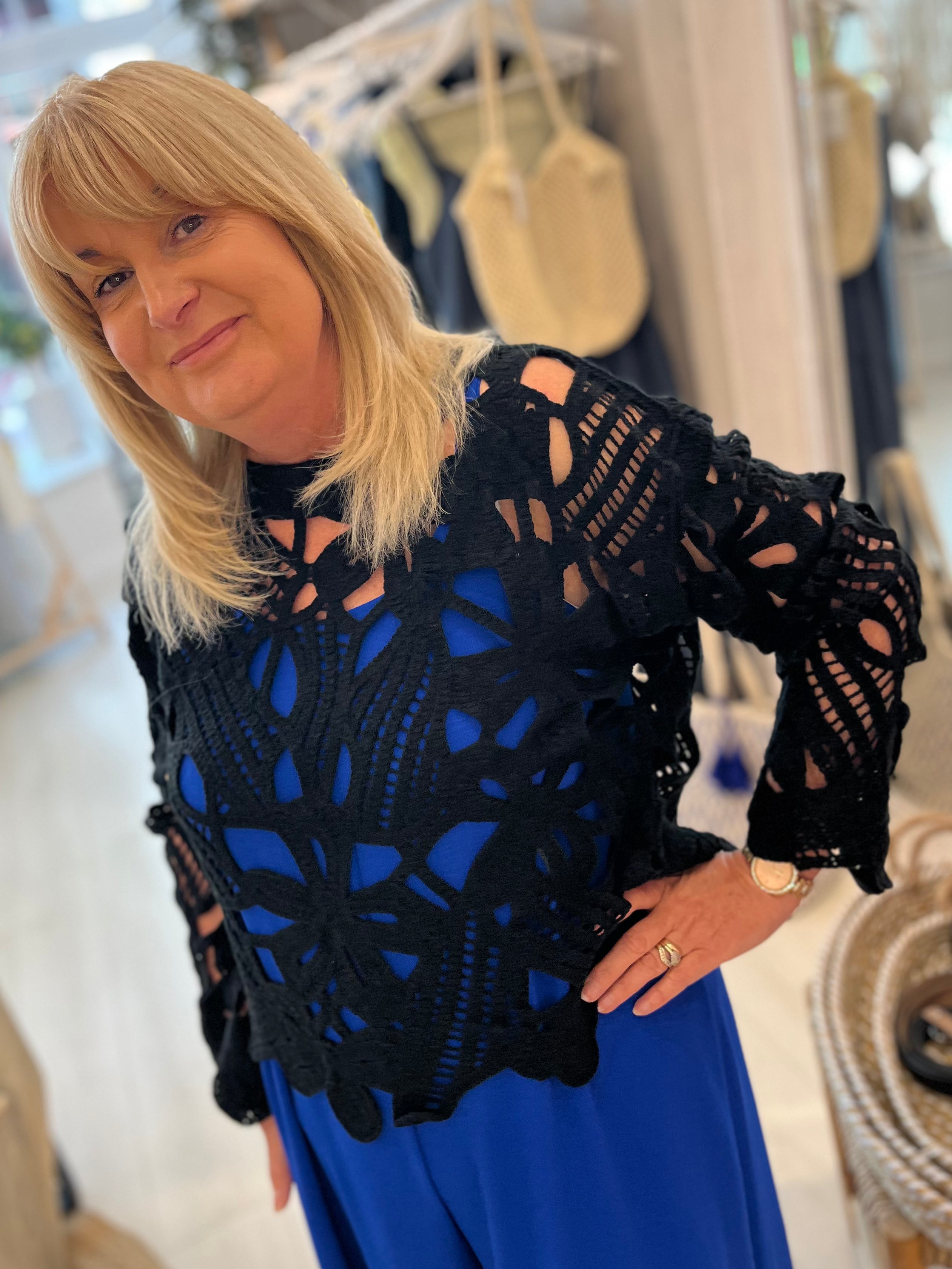 Mollie Crochet Knit