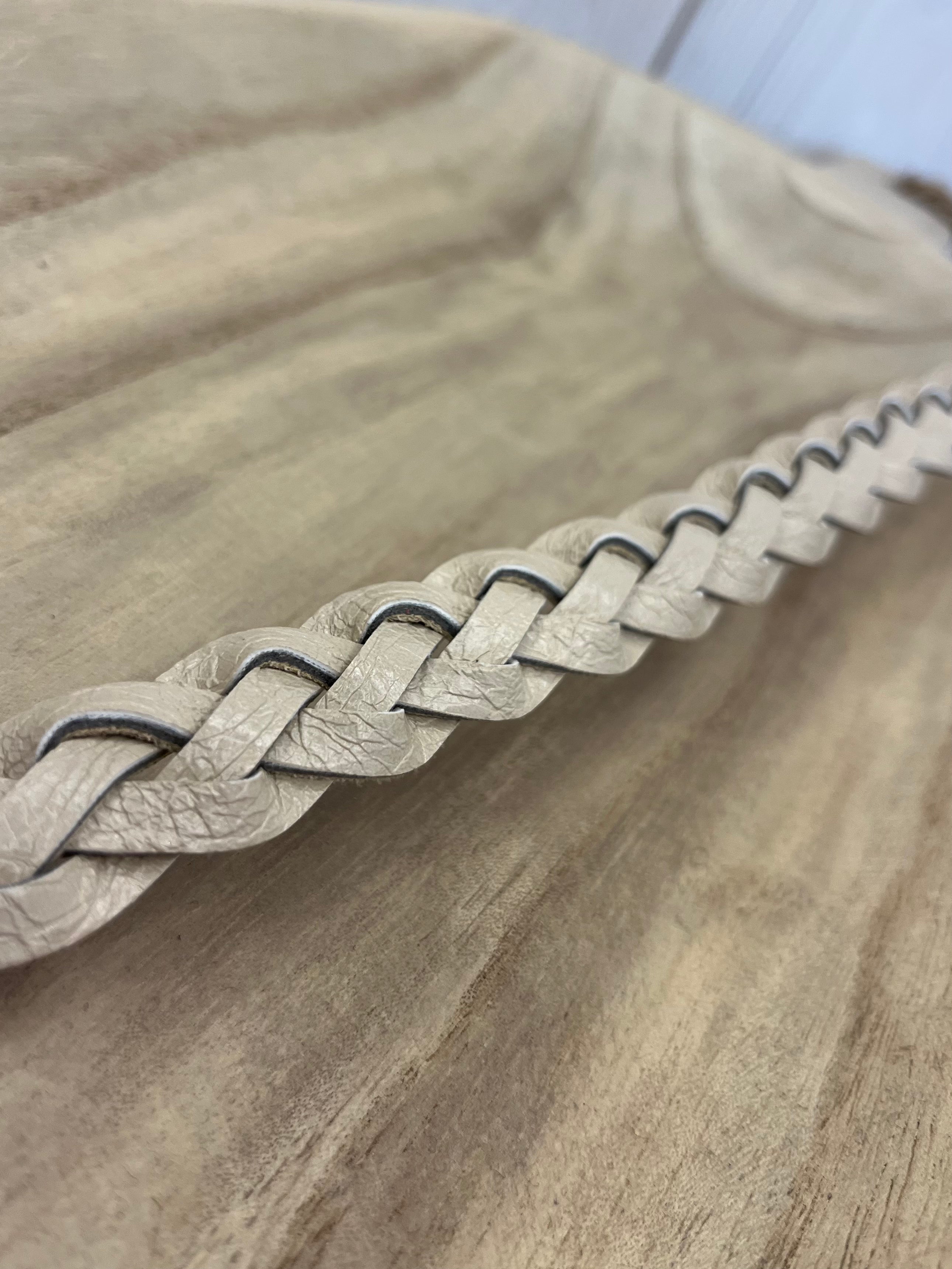 Thin Plaited Belt