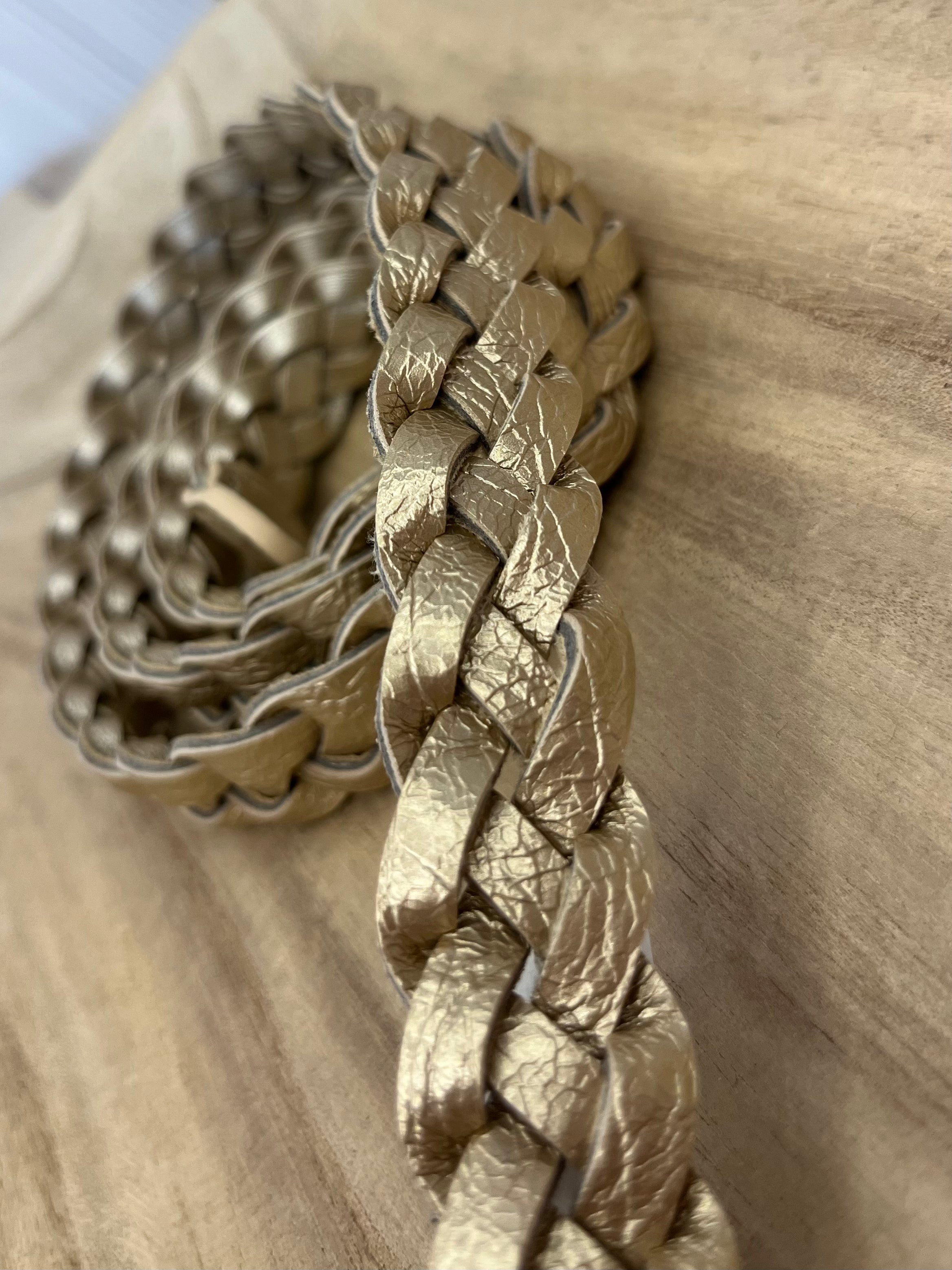 Thin Plaited Belt