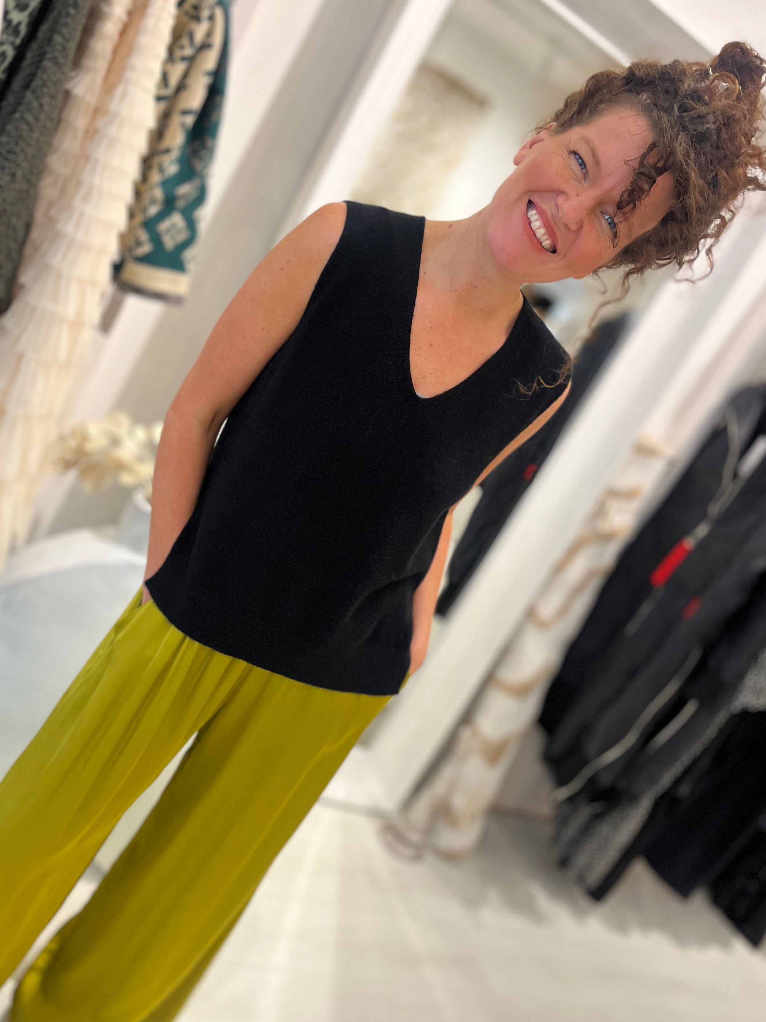 Luxe V-Neck Knit Tank