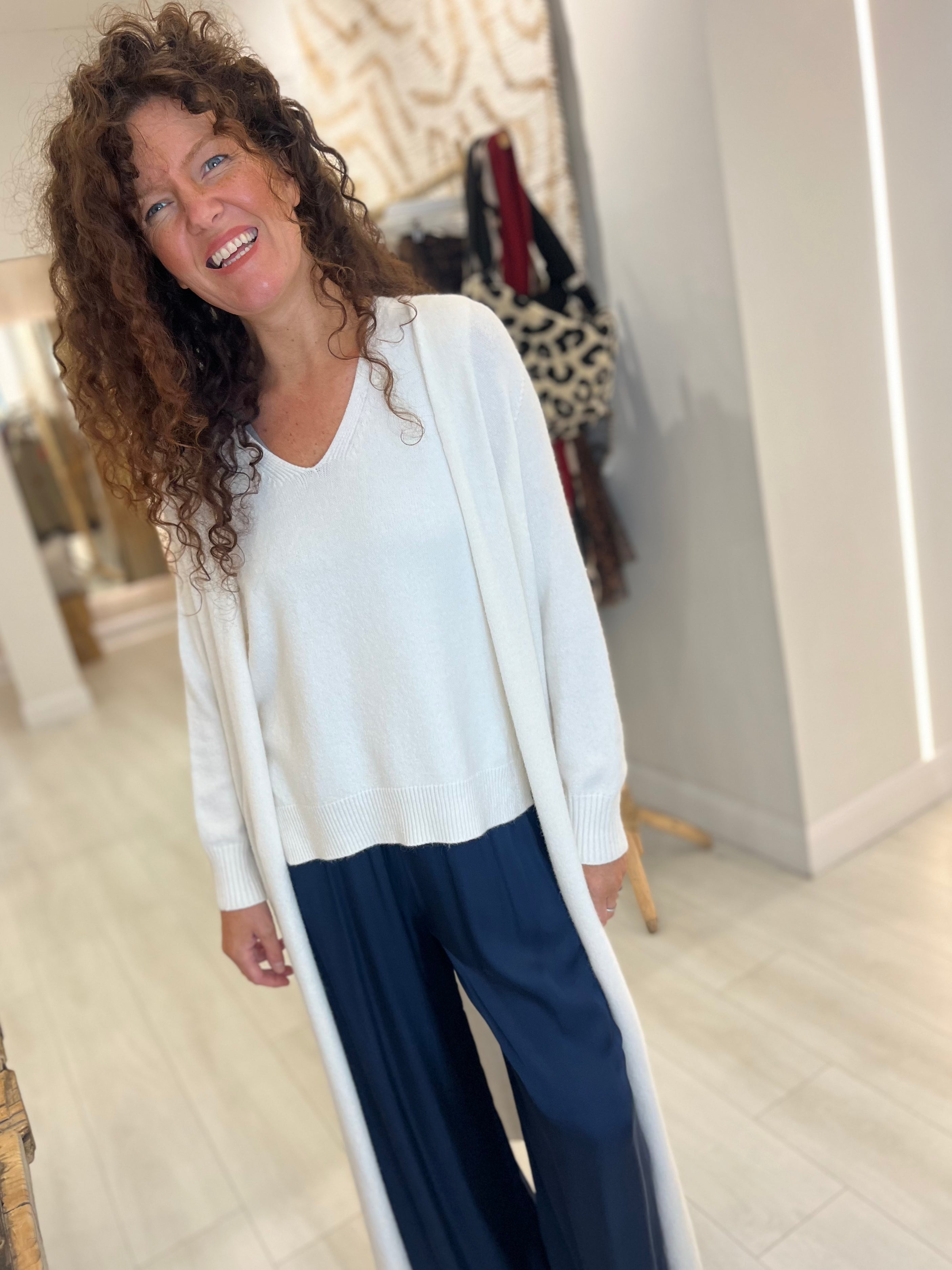 Luxe Open Long Cardigan