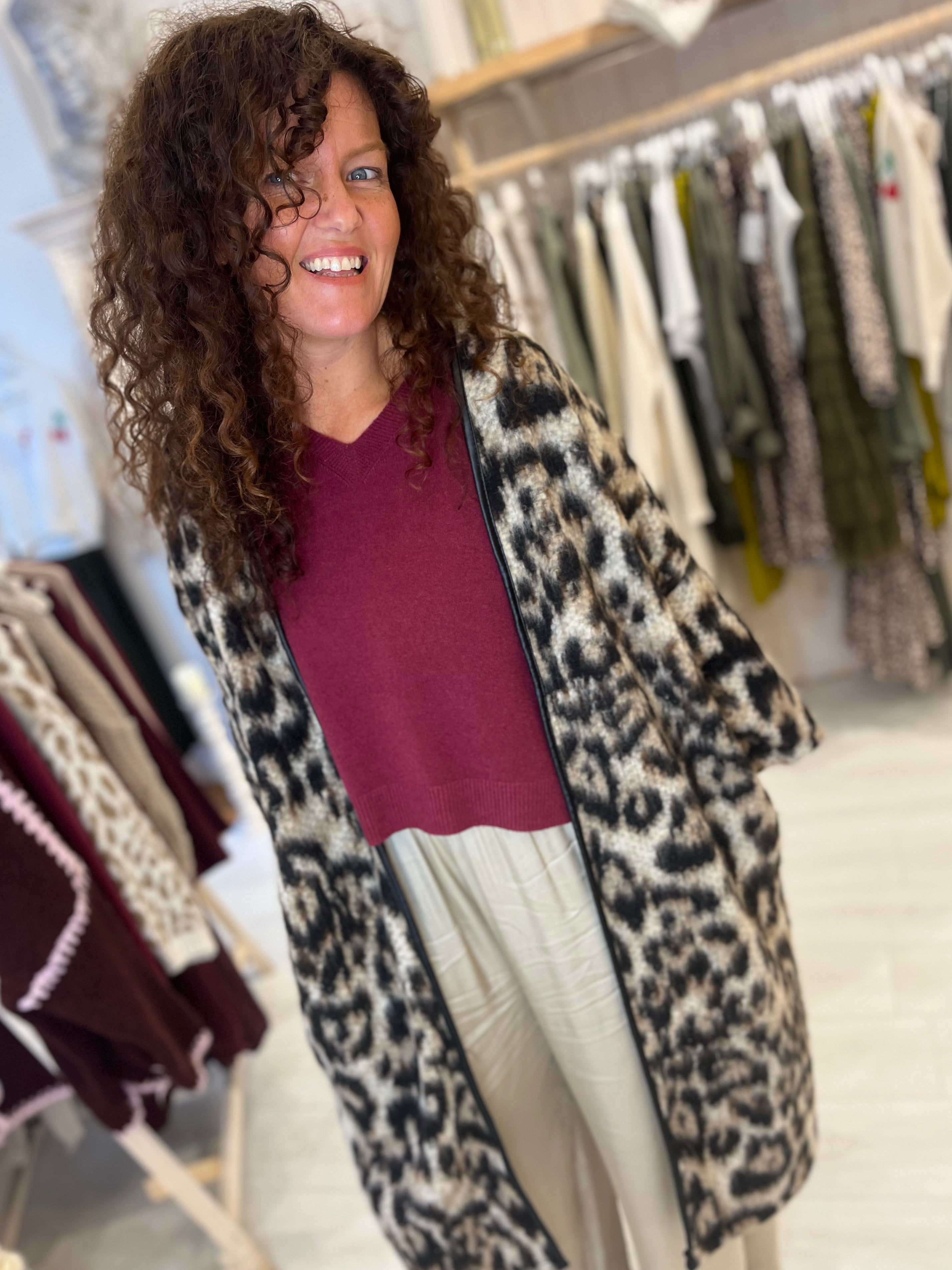 Mara Leopard Cardigan