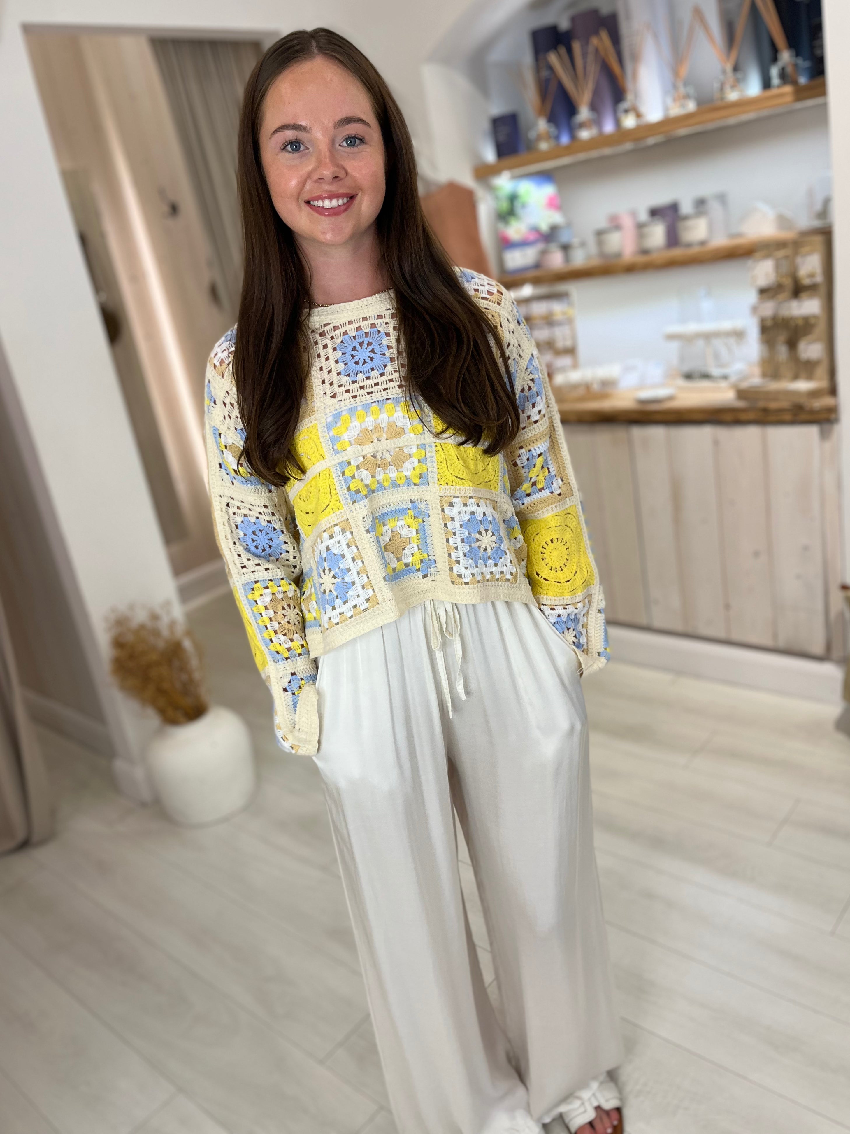 Patchwork Crochet Top