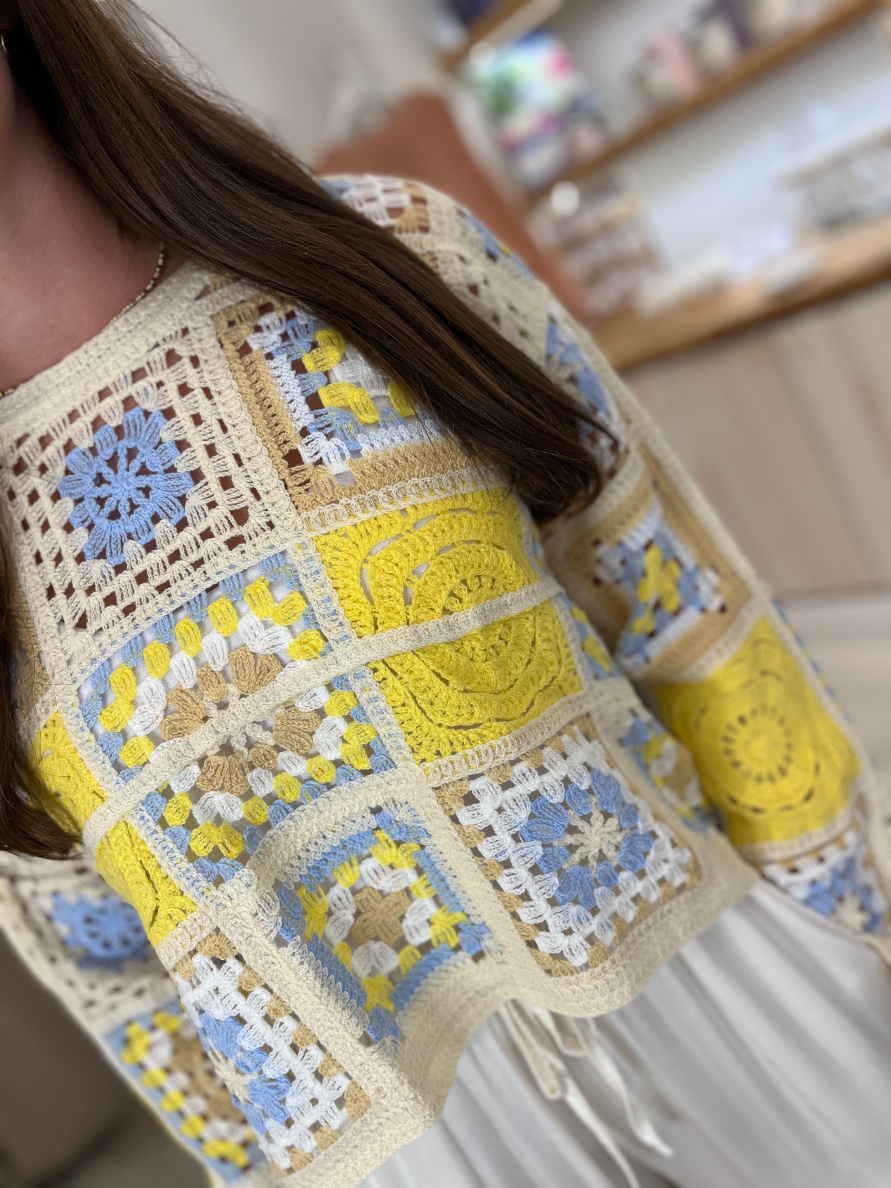 Patchwork Crochet Top
