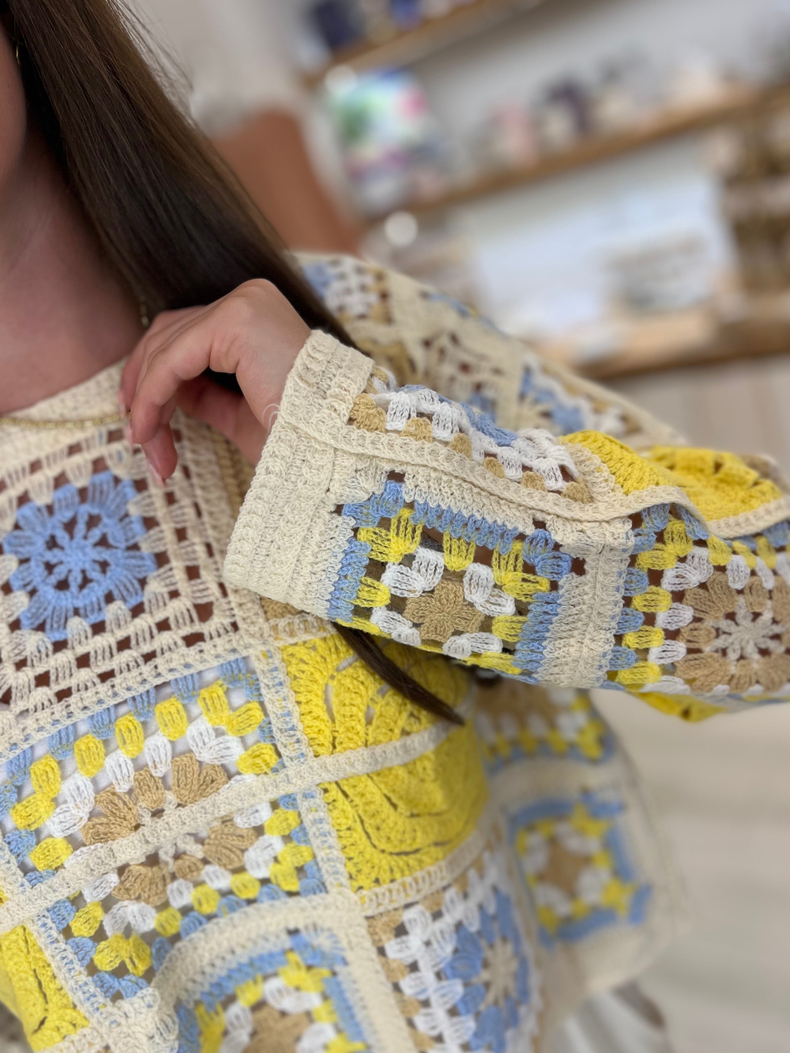 Patchwork Crochet Top