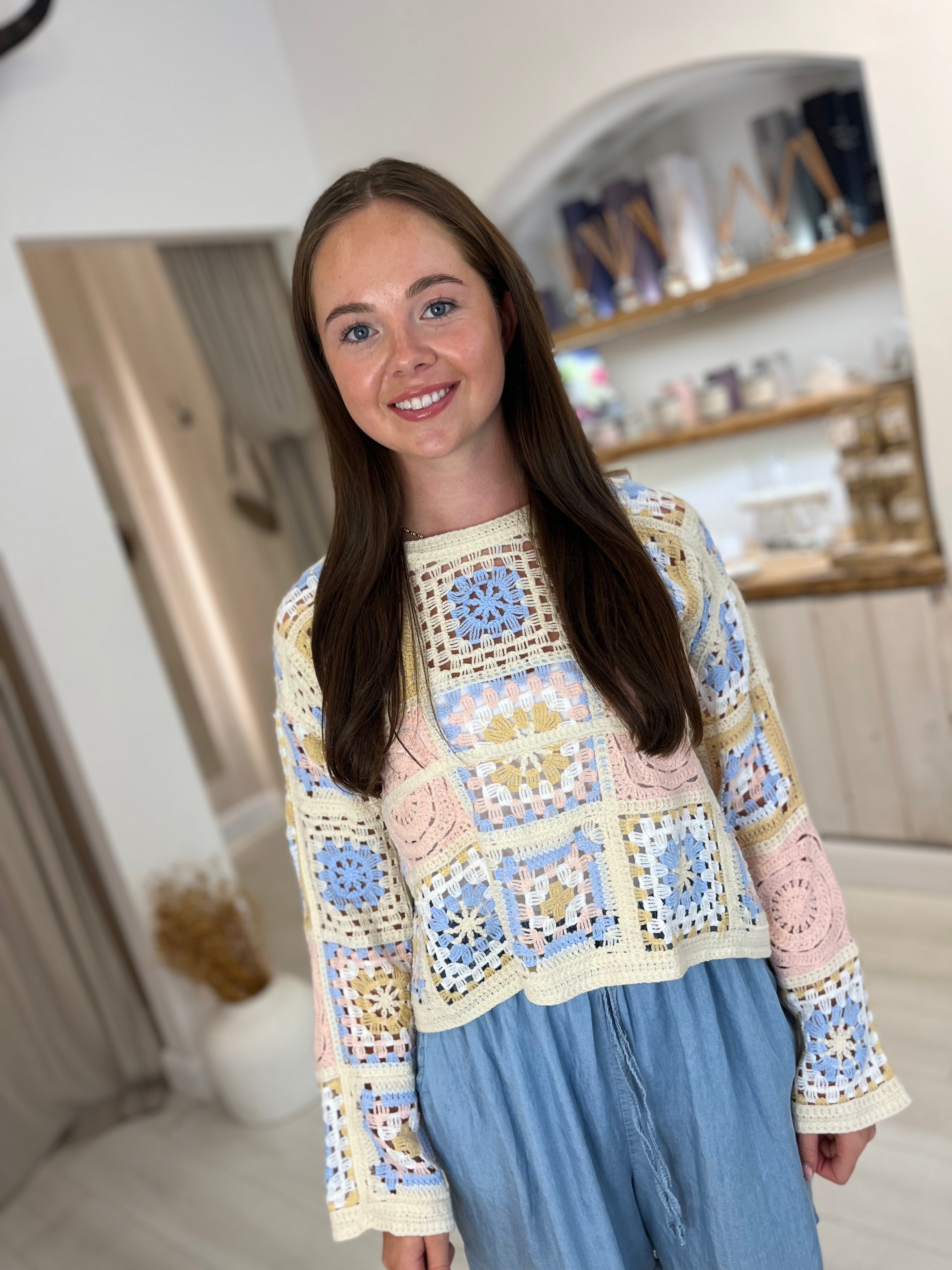 Patchwork Crochet Top