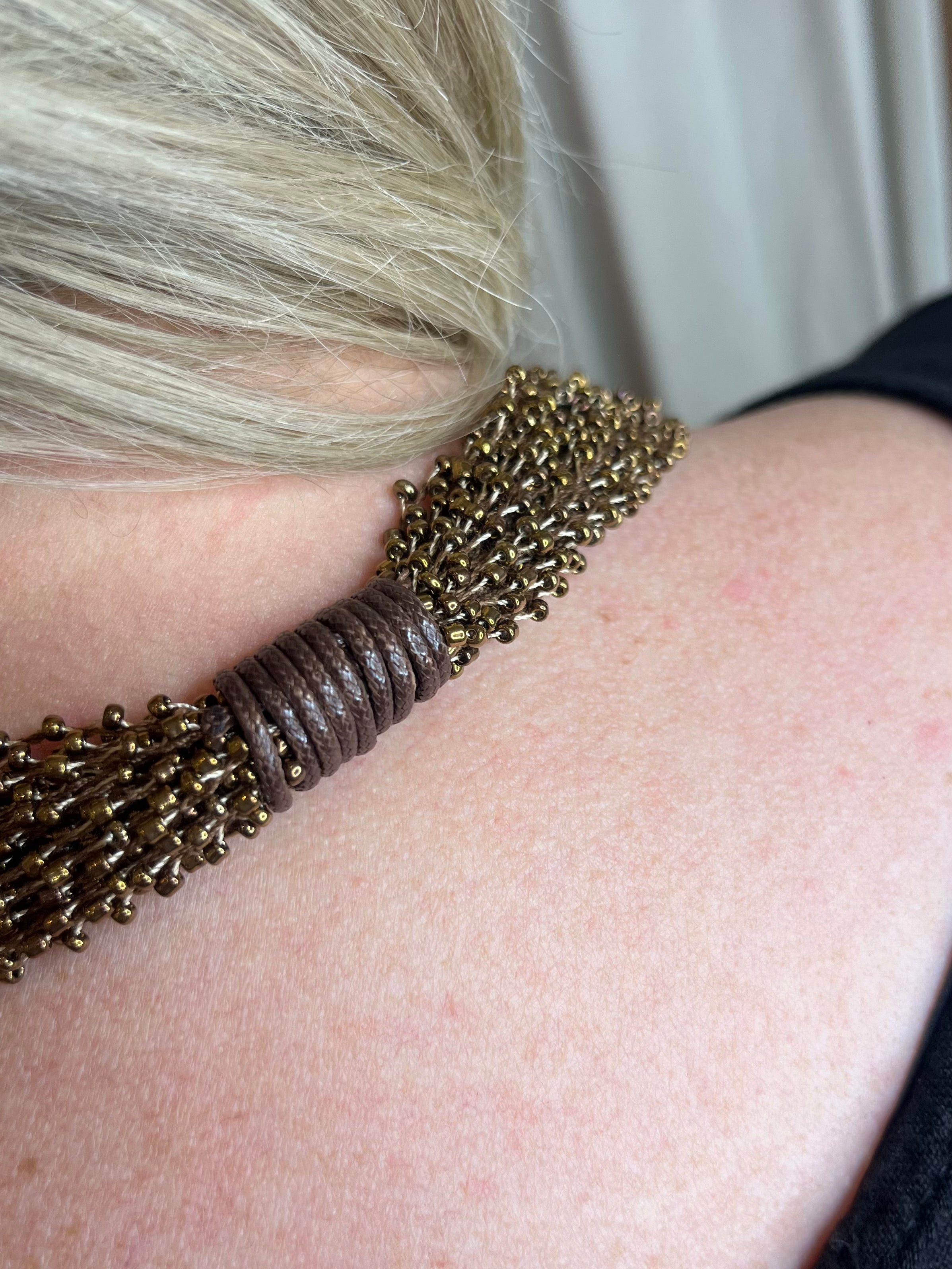 Asha Beaded Thread Necklace