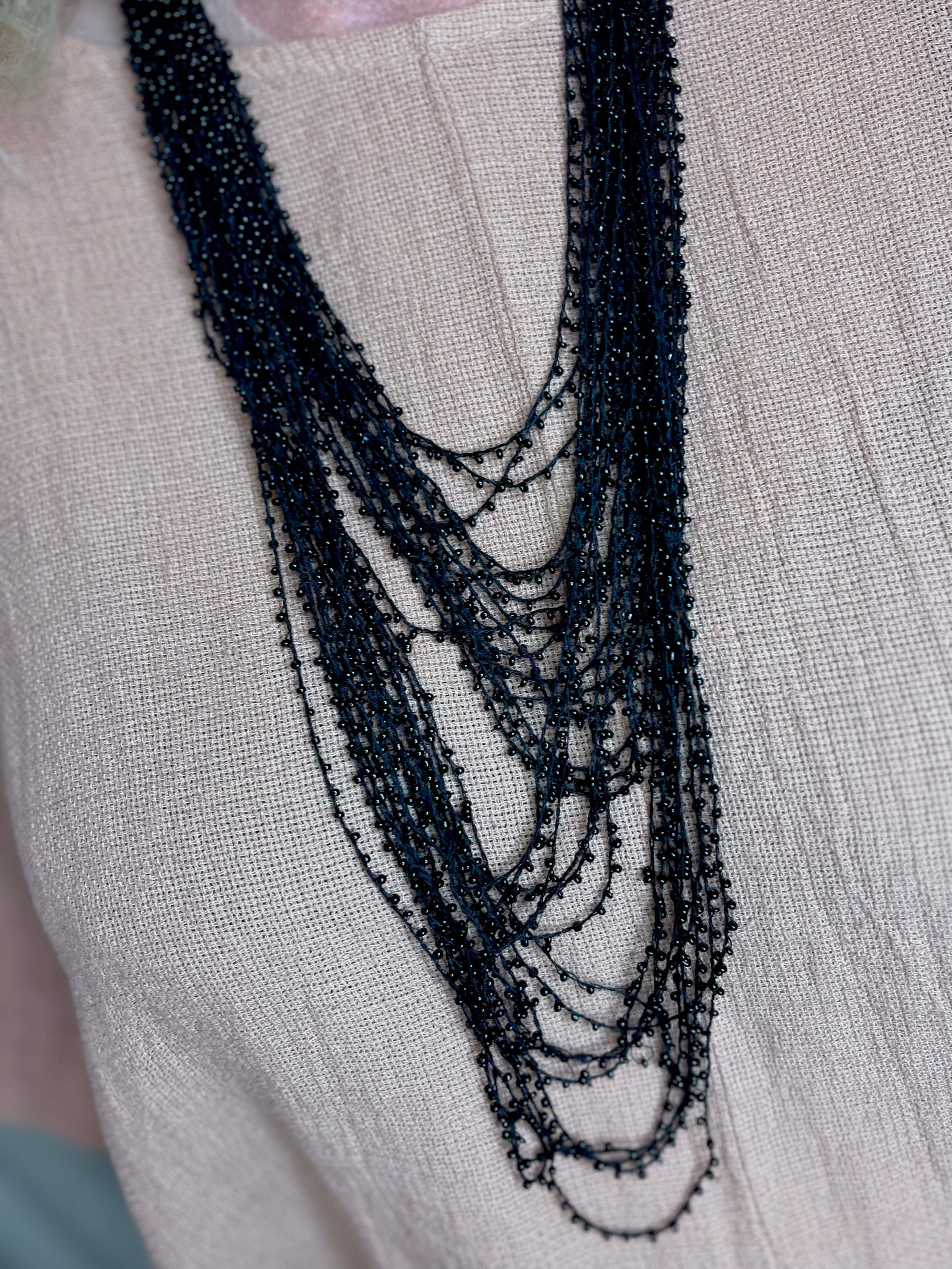 Asha Beaded Thread Necklace