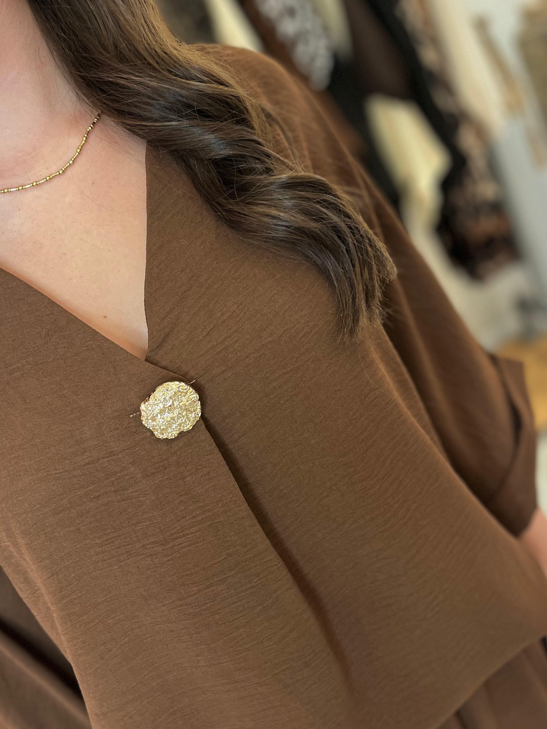 Gabby Gold Button Set
