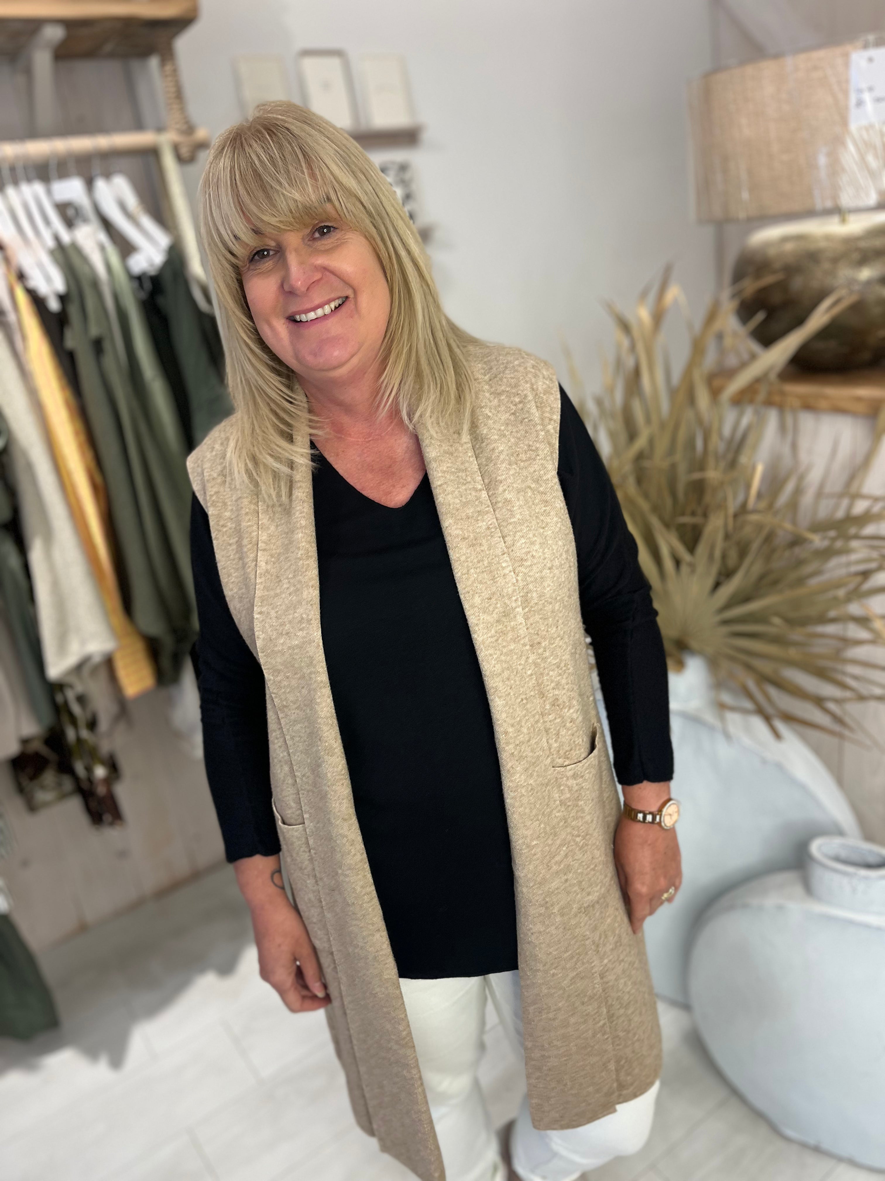 Josie Sleeveless Cardigan