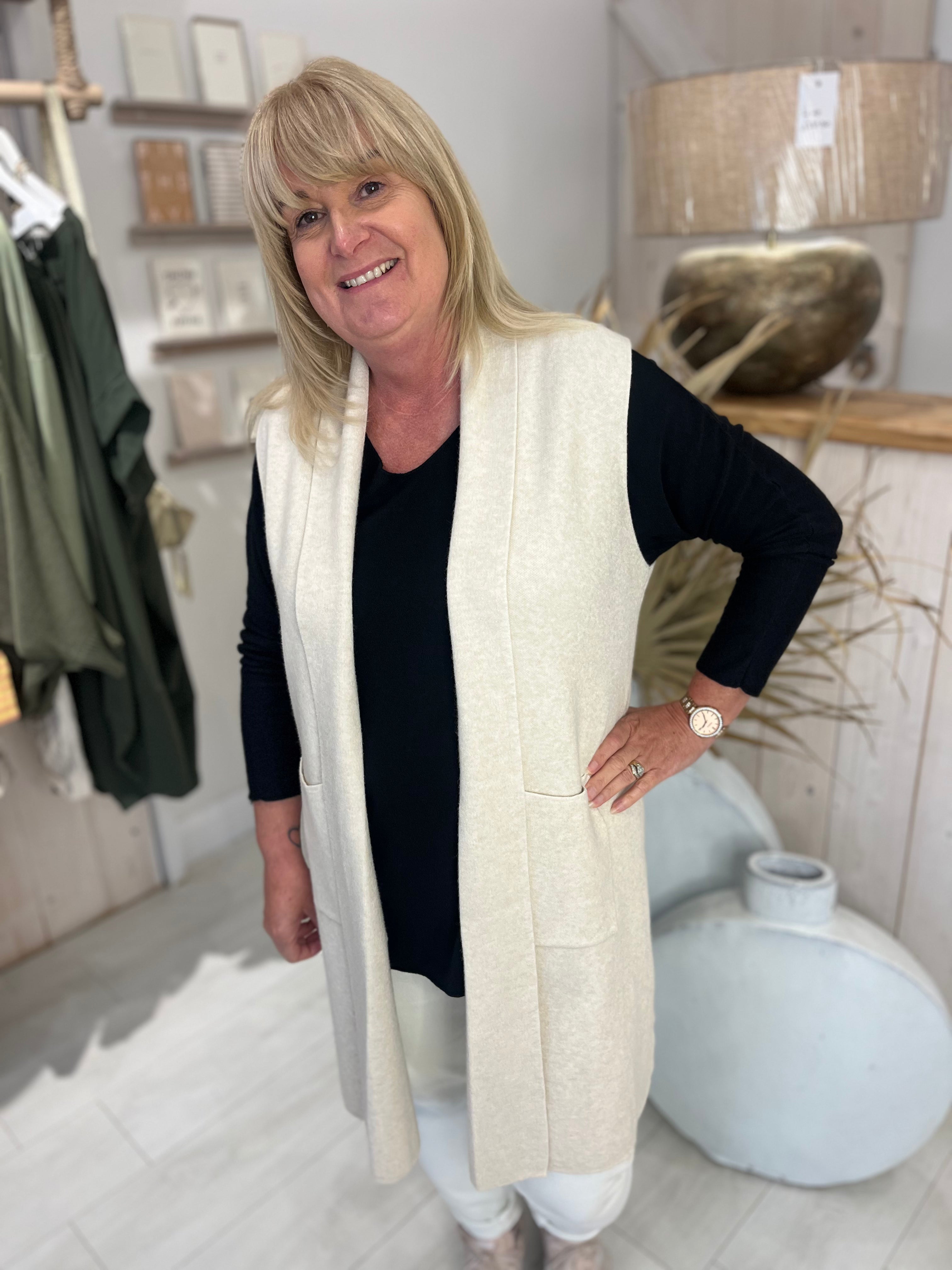 Josie Sleeveless Cardigan