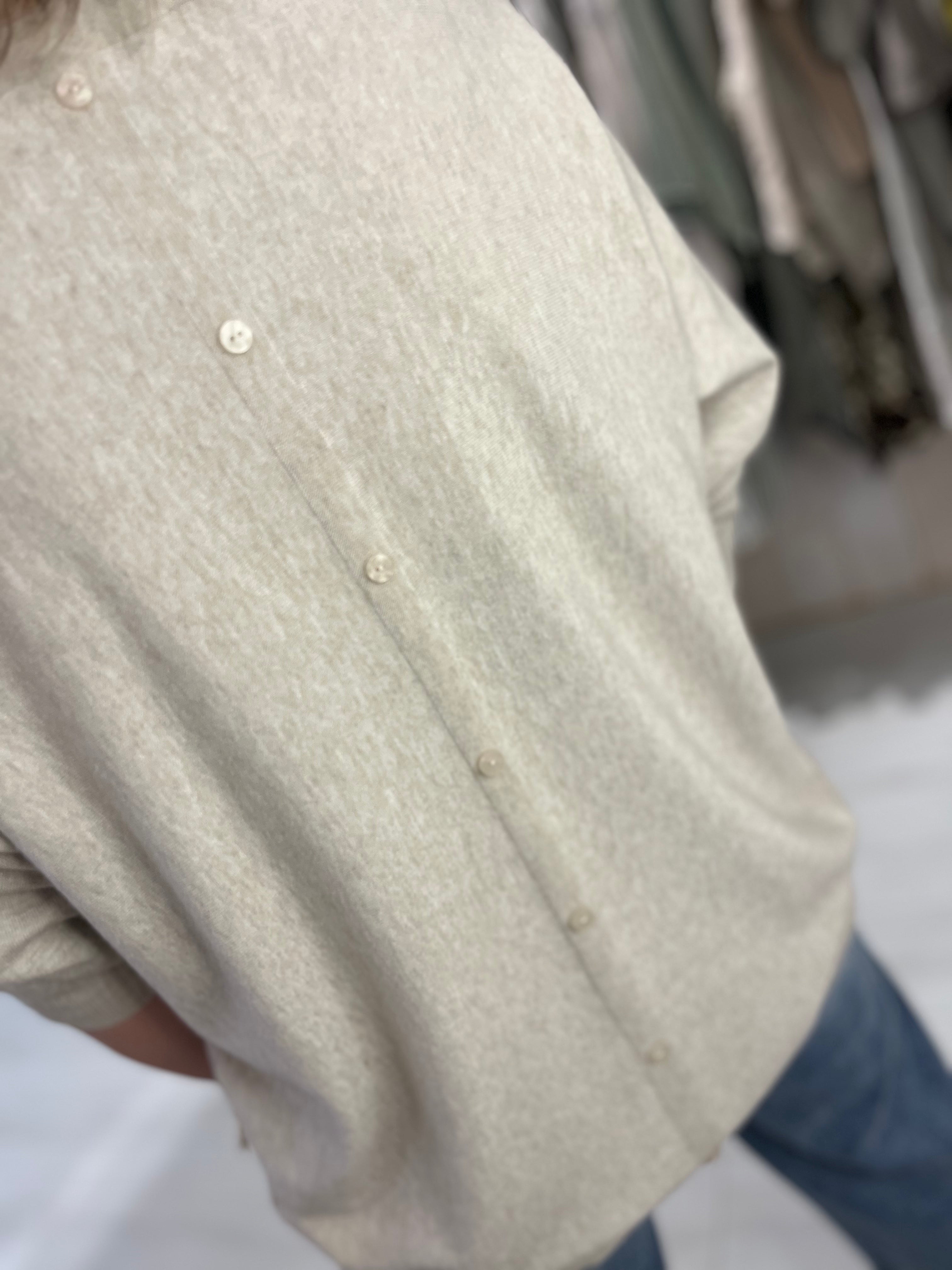 Luna Button Back Fine Knit