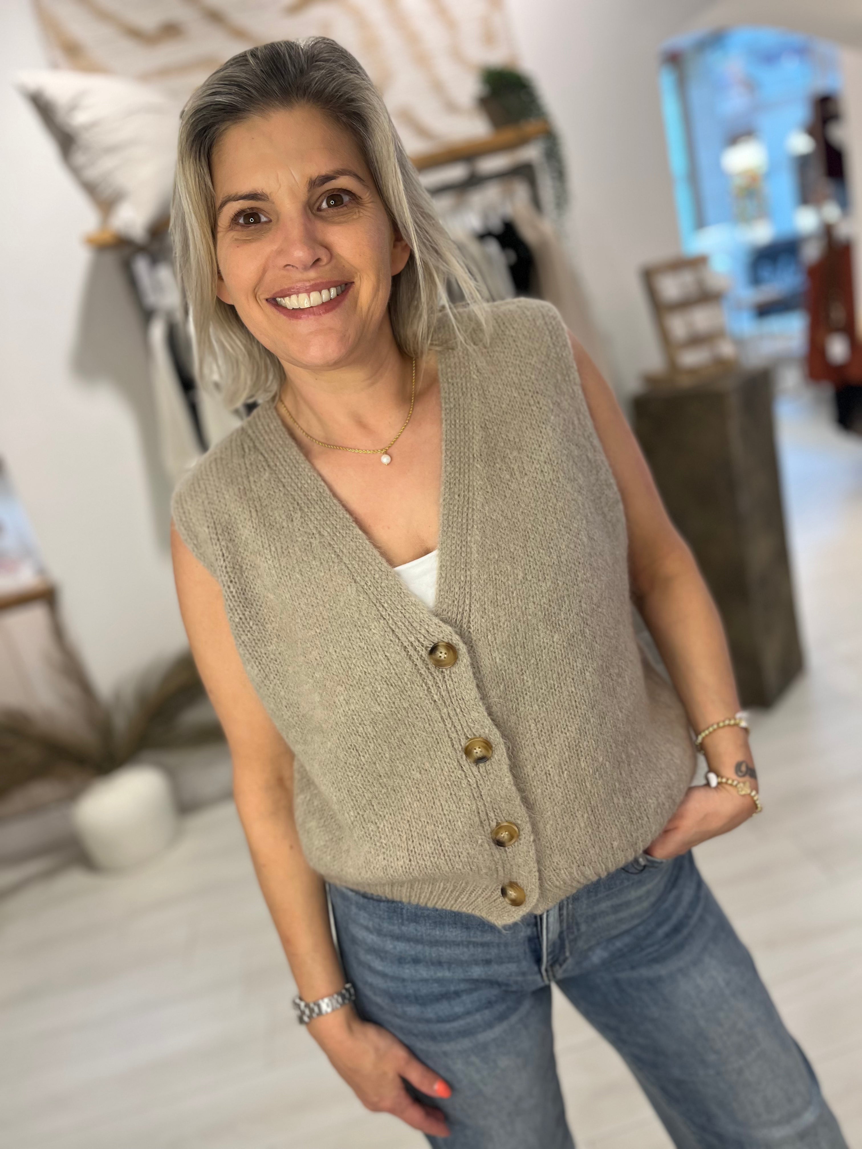 Sienna Button Front Waistcoat
