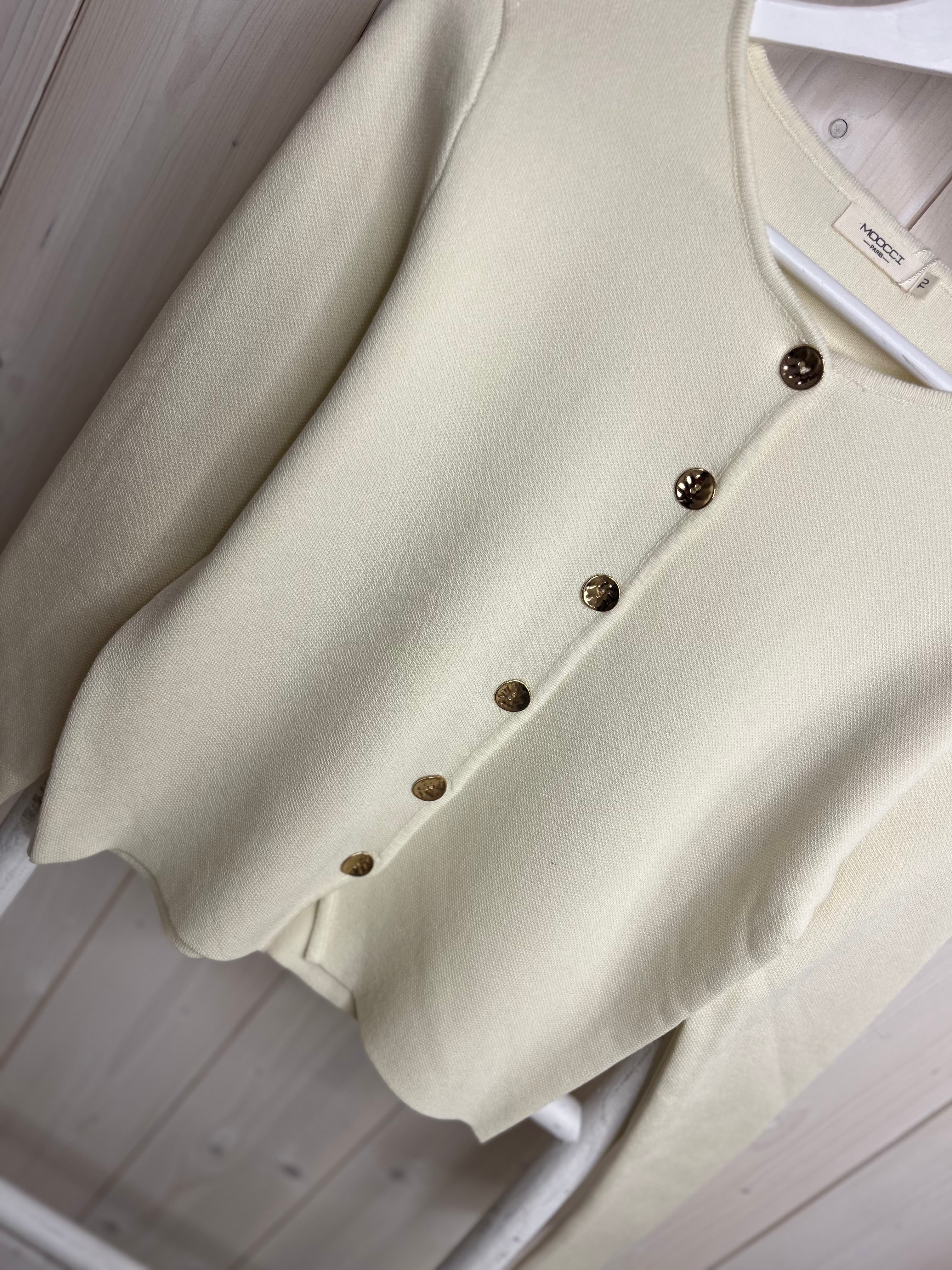Tate Gold Button Cardigan