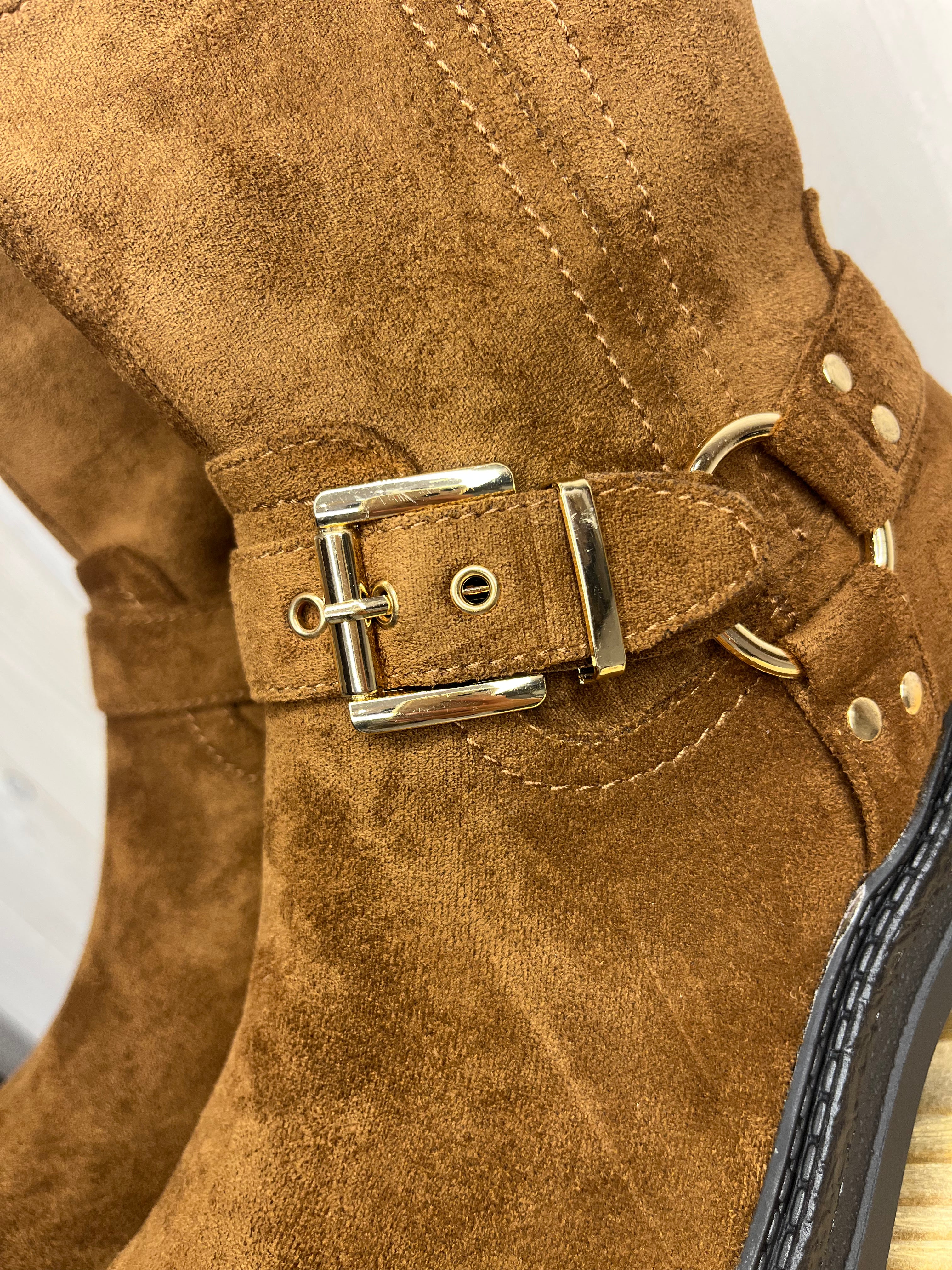 Brown Suedette Chelsea boot